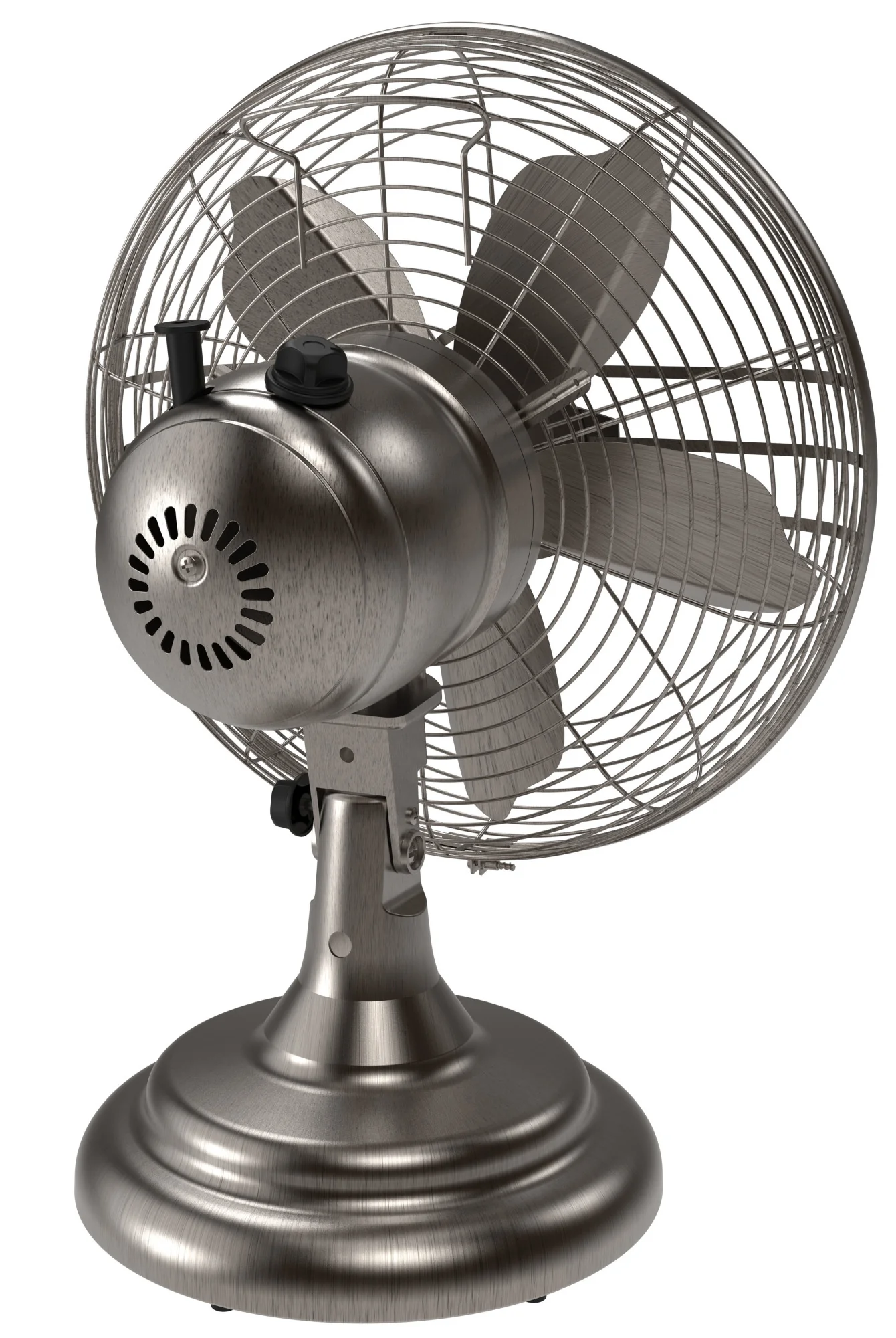Lasko 12" 3-Speed Oscillating Classic Metal Table Fan with Tilt-Back, R12210, Bronze - Image 9