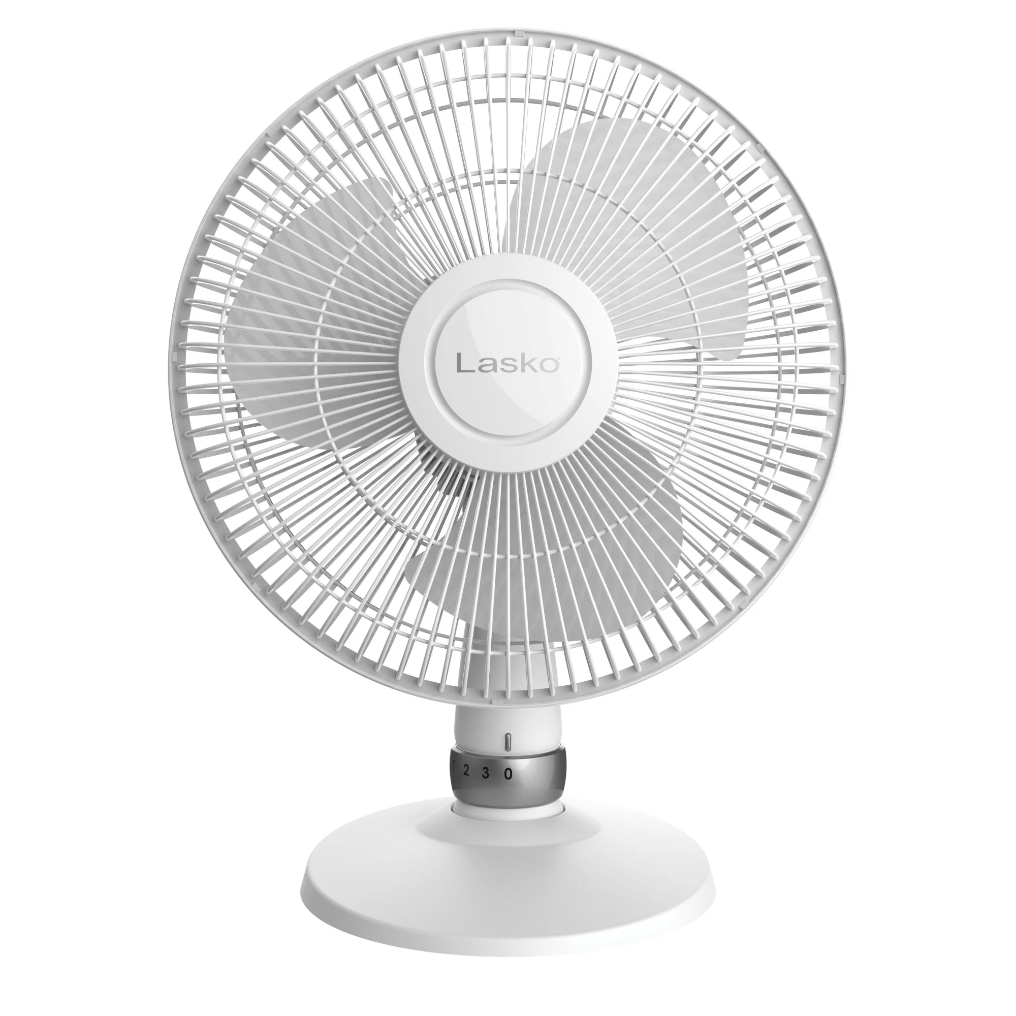 Lasko 12" Oscillating 3-Speed Personal Table Fan, D12225, White - Image 8