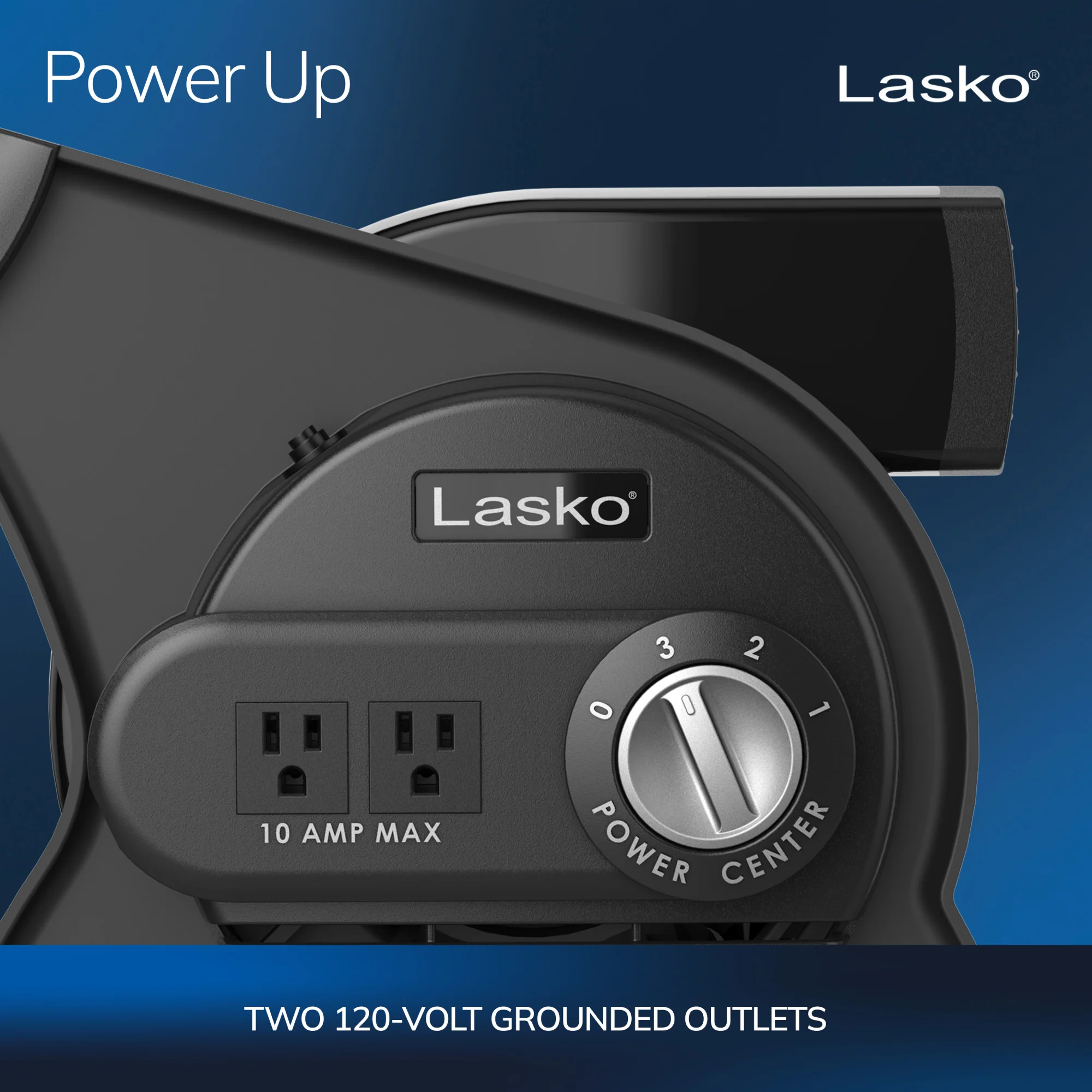 Lasko 12" Pivoting Pro High Velocity Utility Blower Fan with 3 Speeds, U12104, Gray - Image 3