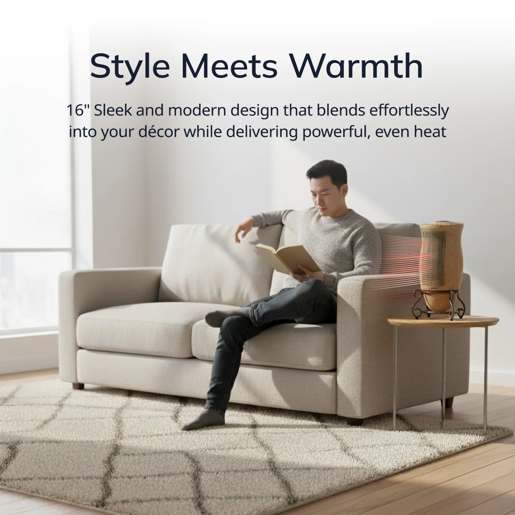 Designer Series Oscillating Ceramic Heater - Image 3