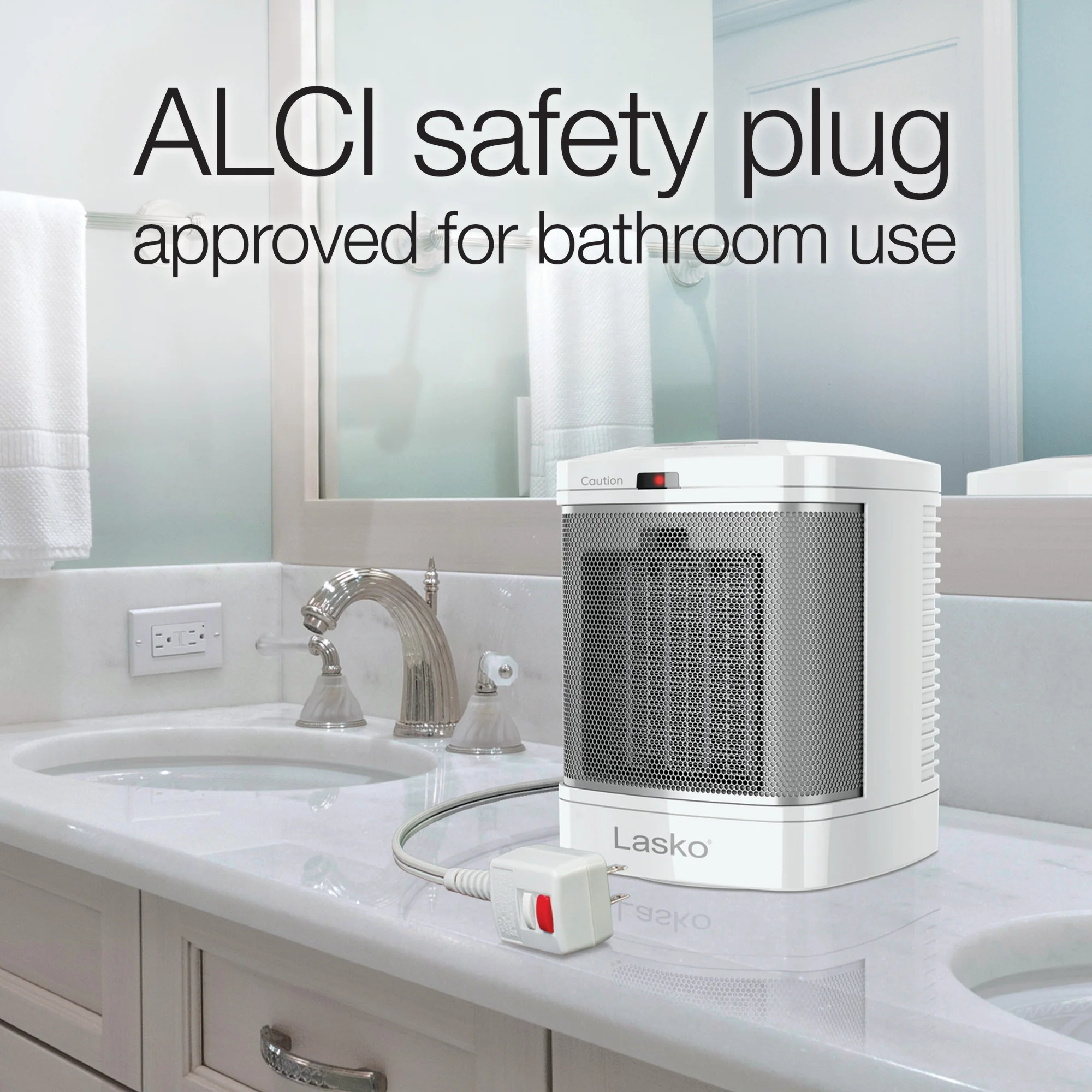 Ceramic Bathroom Space Heater with Fan - Image 10