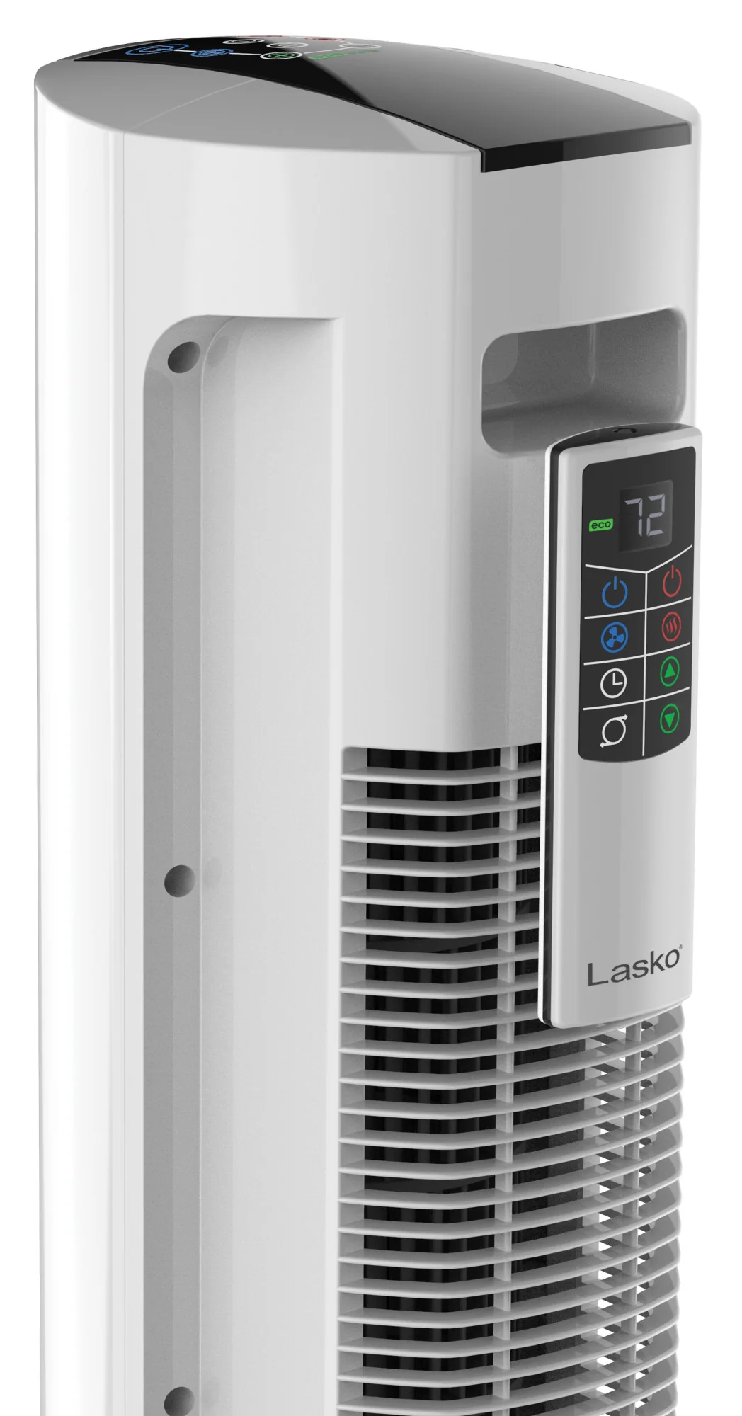 Lasko 1500W Electric All Season Tower Fan & Space Heater with Timer and  Remote, FH500, White - Image 12