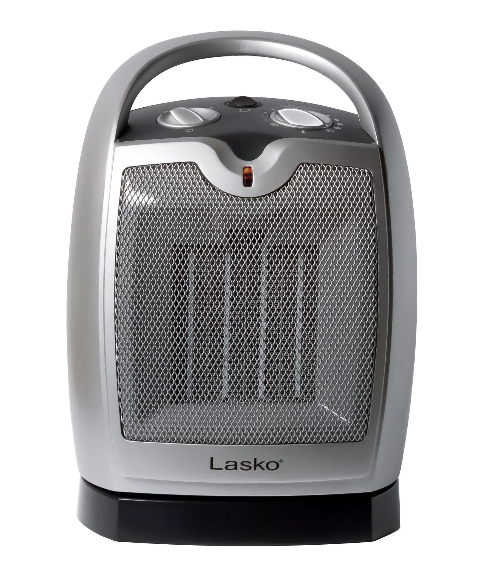 Lasko 1500W Electric Oscillating Ceramic Tabletop Space Heater with Adjustable Thermostat, 5409, Gray - Image 7