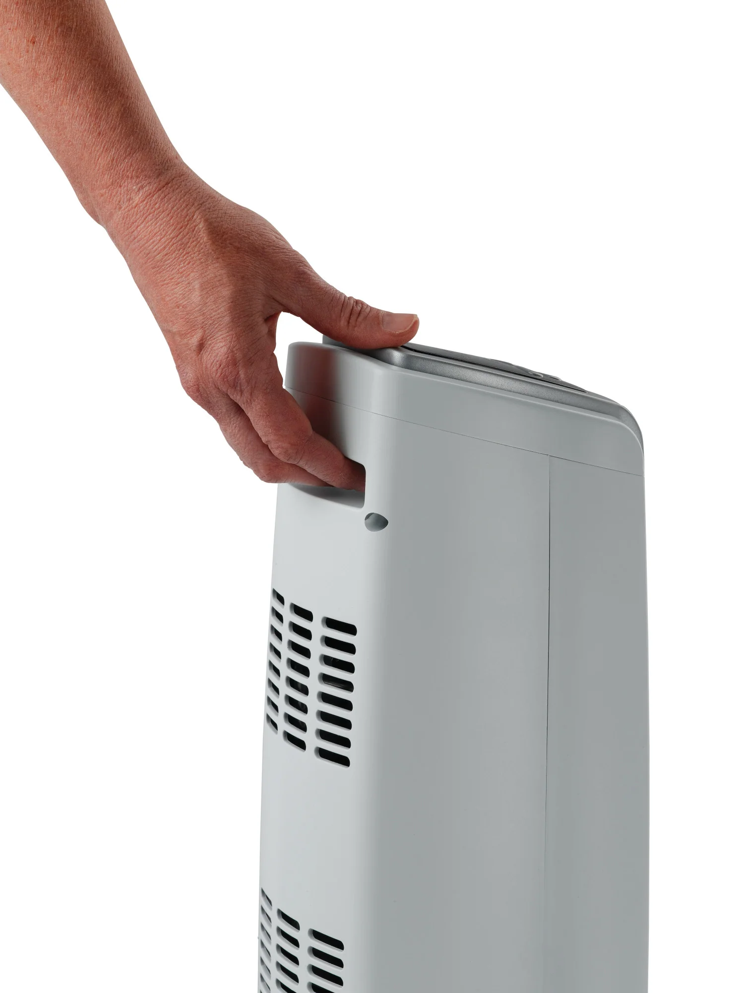 Lasko 1500W Electric Oscillating Ceramic Tower Space Heater, with Timer, 5775, White - Image 10