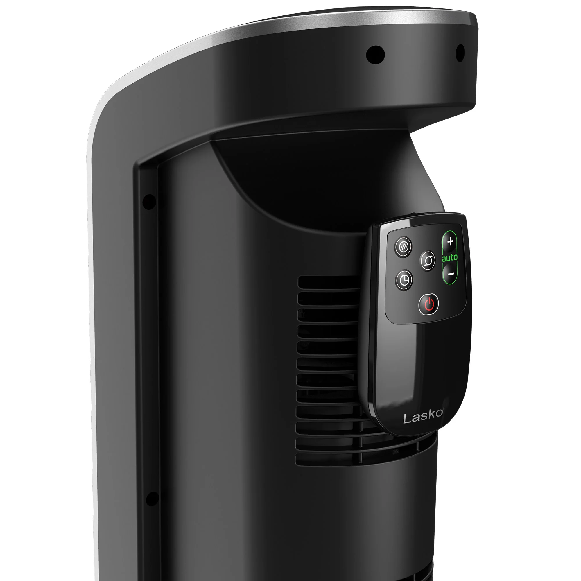Lasko 1500W Oscillating Ceramic Tower Space Heater with Timer and Remote, CT22425, Black - Image 5