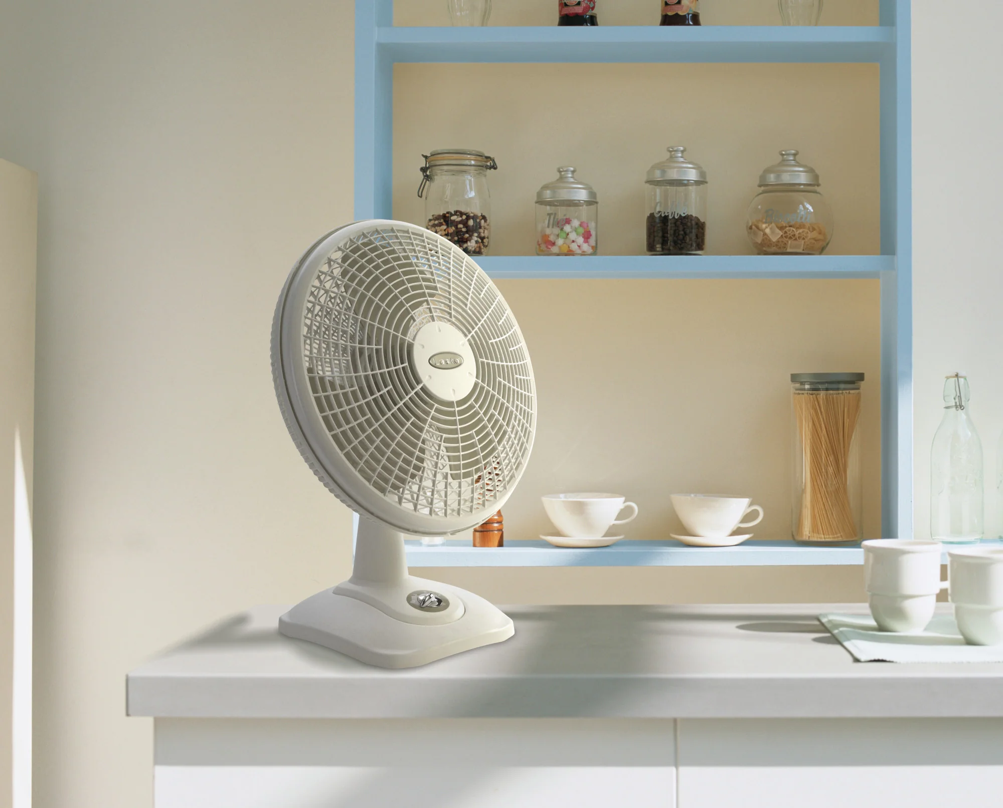 Lasko 16" 3-Speed Oscillating Performance Table Fan with Tilt-back, 2506, White - Image 7