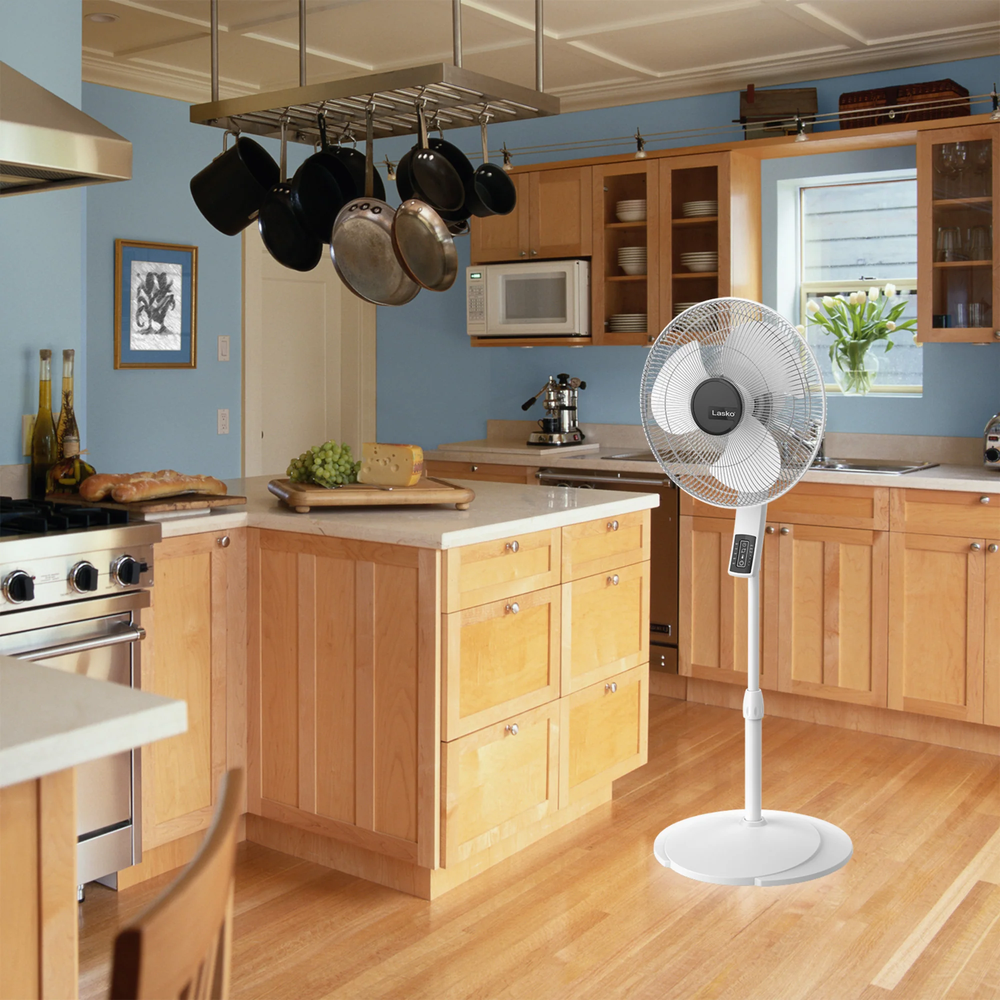 Pedestal Fan with Remote Oscillation and Thermostat - Image 16