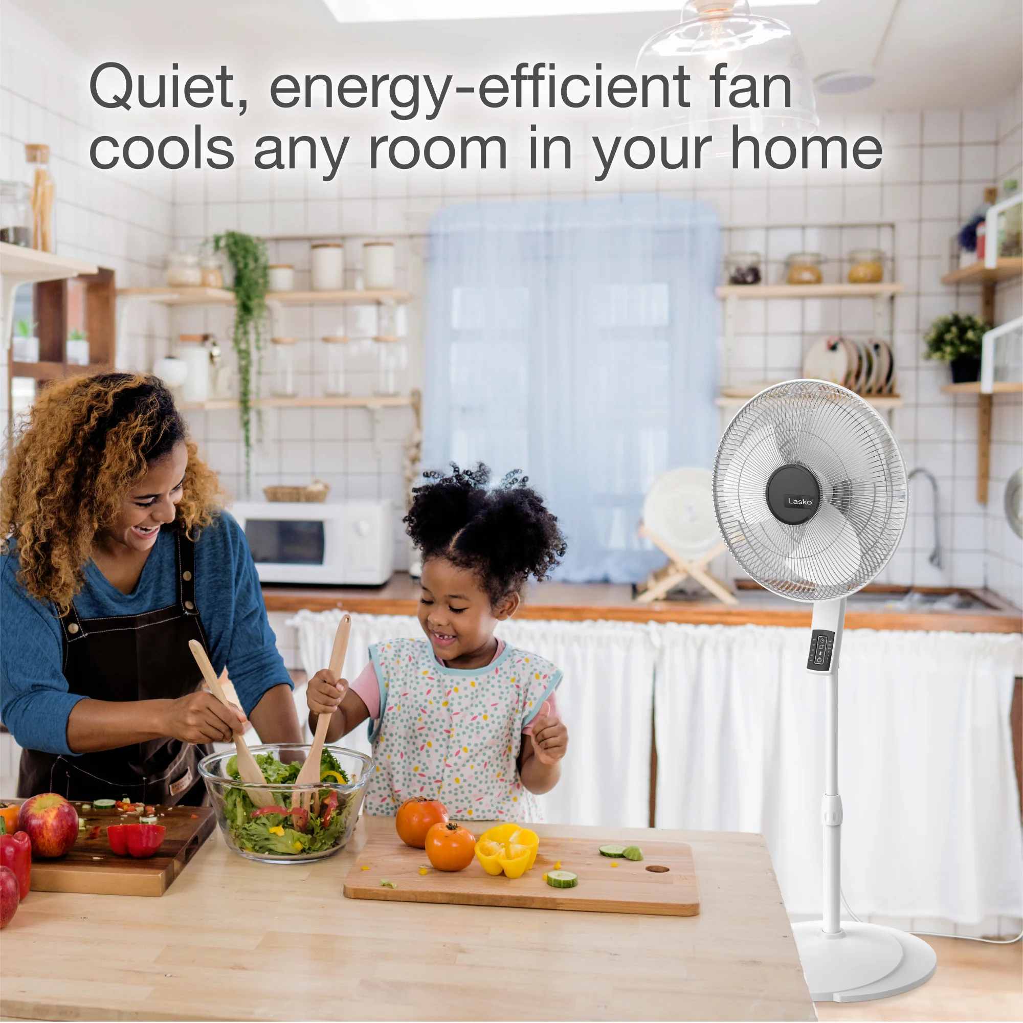 Pedestal Fan with Remote Oscillation and Thermostat - Image 3