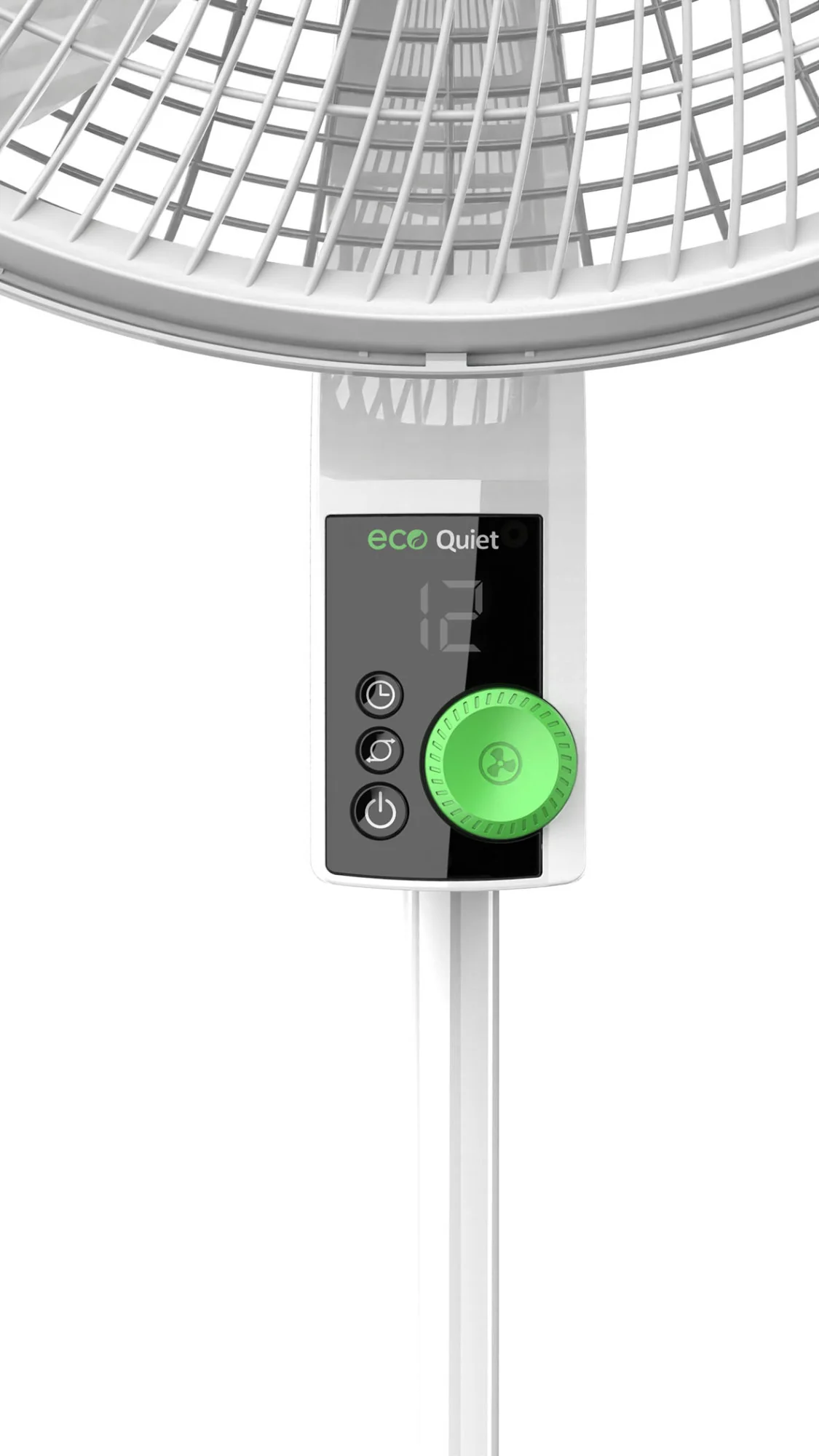 Lasko WhisperForce™ 18" 4-speed EcoQuiet DC Motor Pedestal Fan with Remote & Timer (white, model S18705) - Image 9