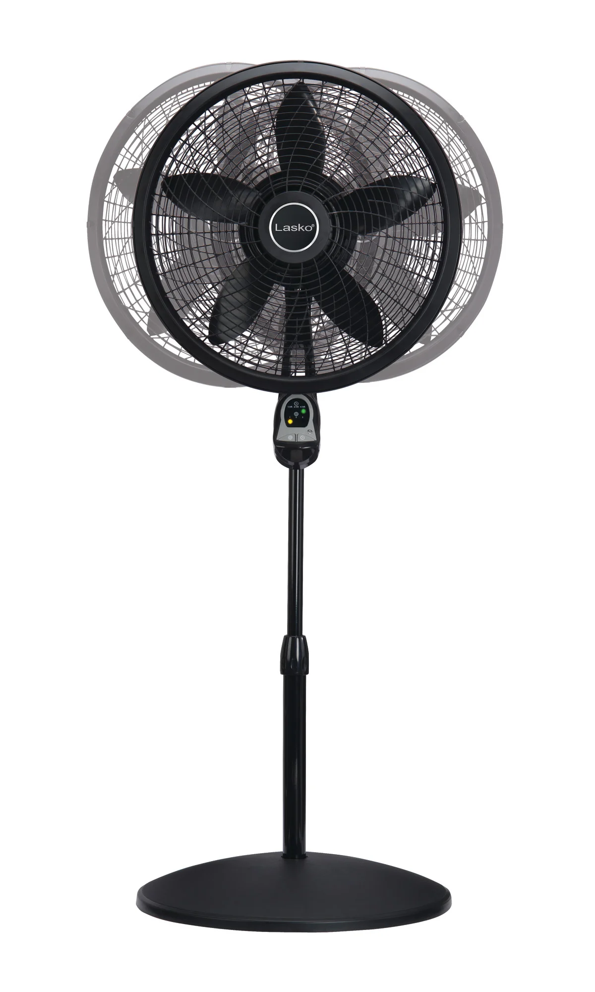 Lasko Cyclone® 18" 3-speed Pedestal Fan with Remote & Timer (black, model 1843) - Image 9