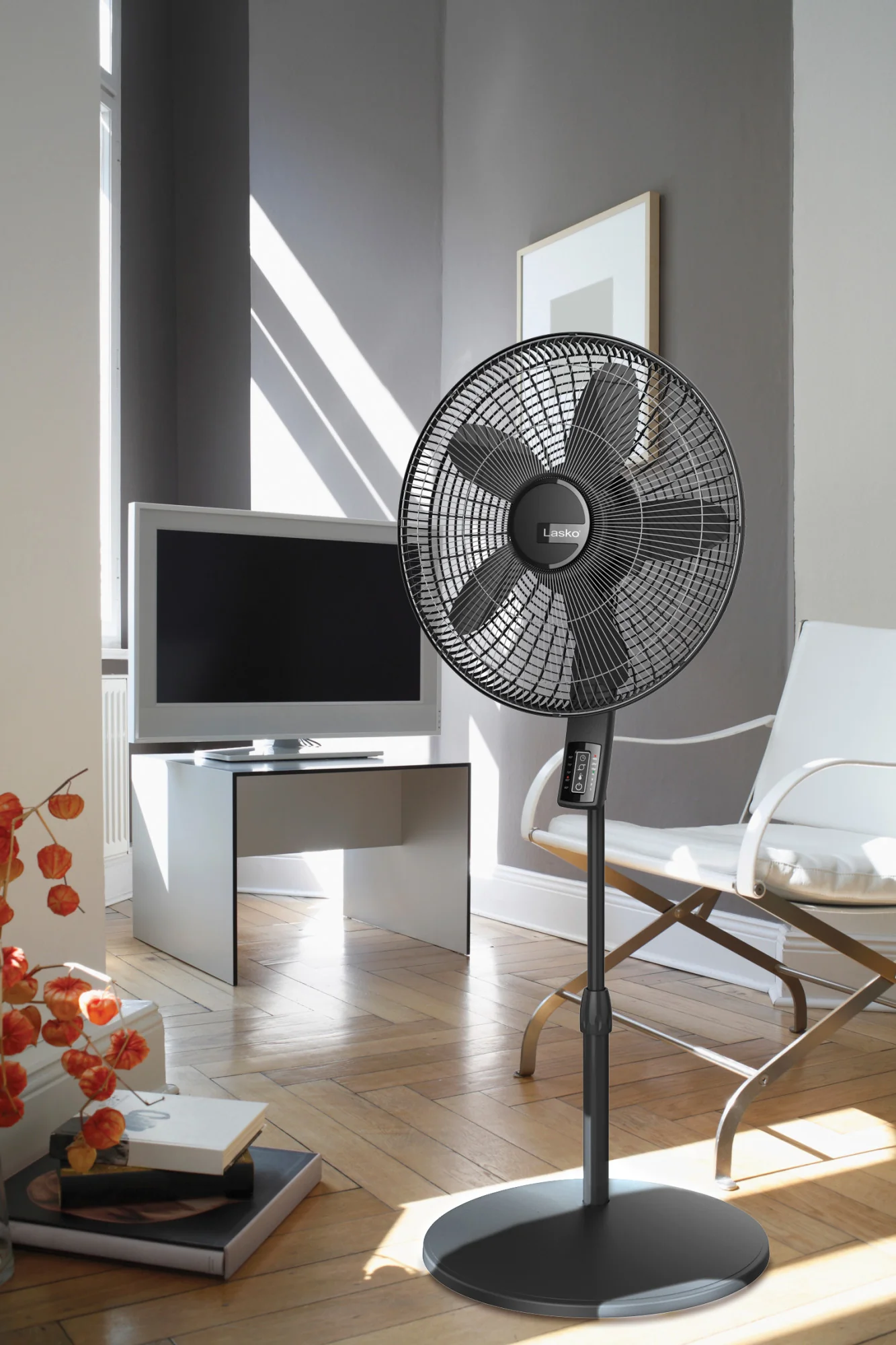 4-Speed Remote Control Large Room Stand Fan - Image 11