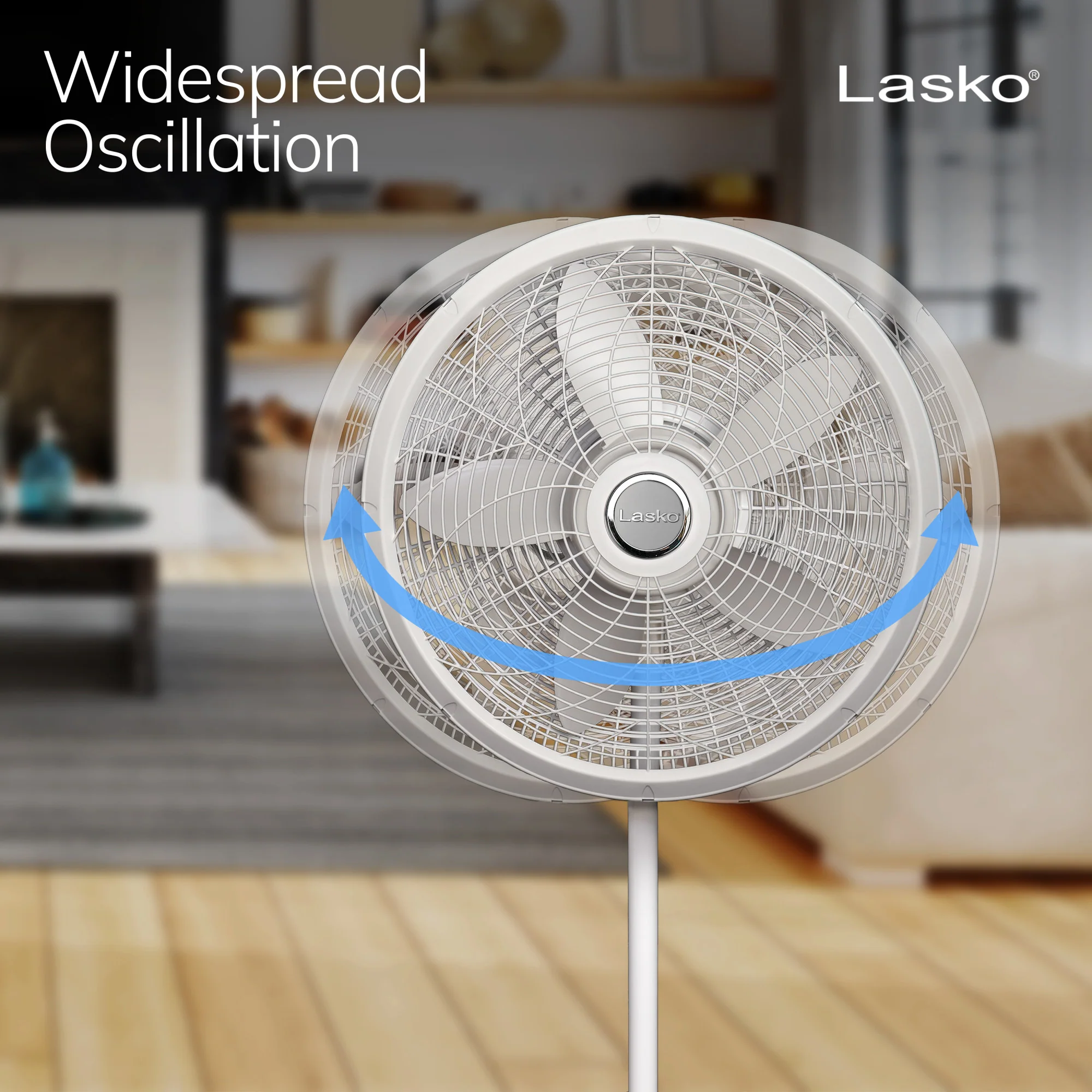 Lasko Performance 18" 3-speed Pedestal Fan (white, model 1820) - Image 3
