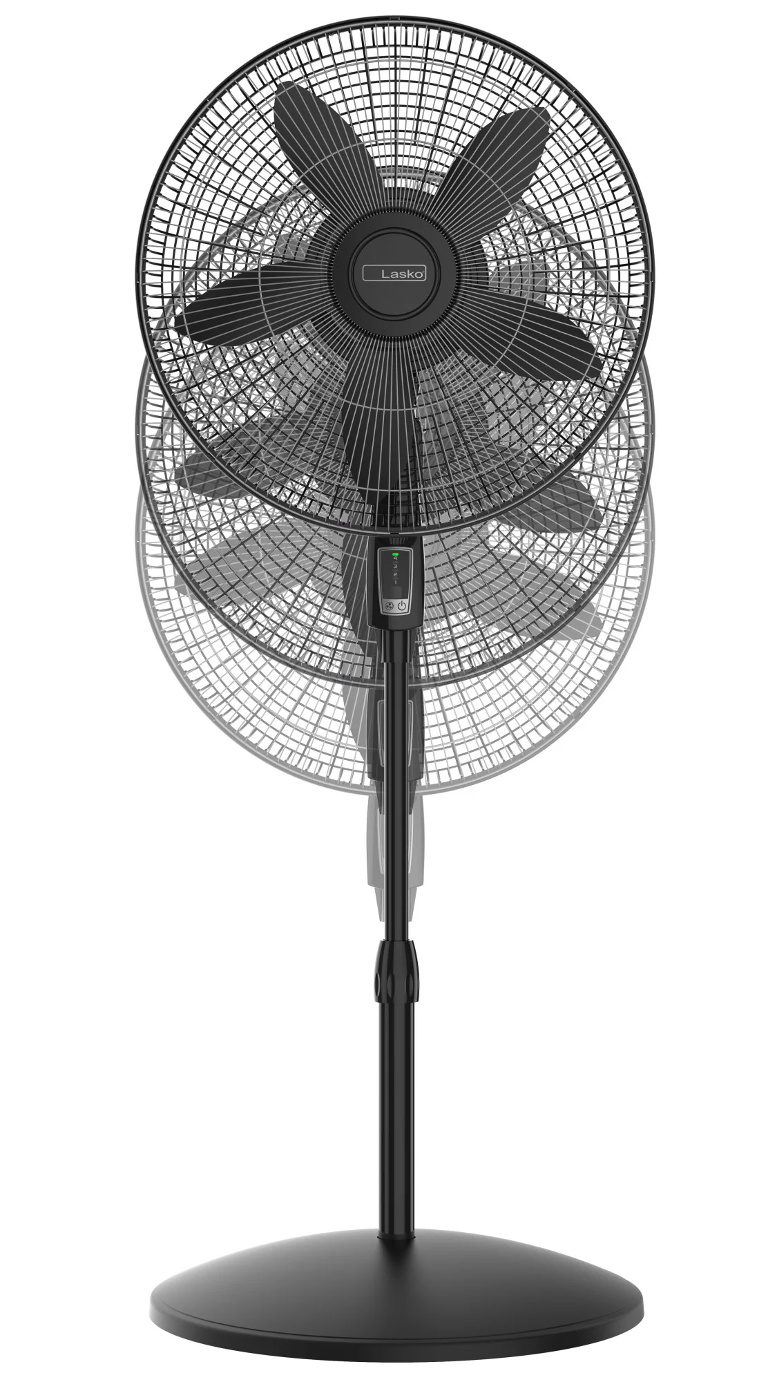 Lasko Cyclone® Max 18" 4-speed Pedestal Fan with Remote (black, model S18605) - Image 14