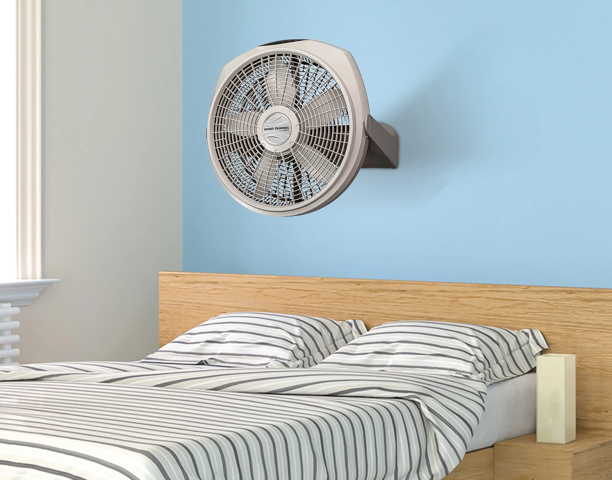 Lasko 20" Wind Tunnel 3-Speed Fan with Remote, A20700, Gray - Image 10