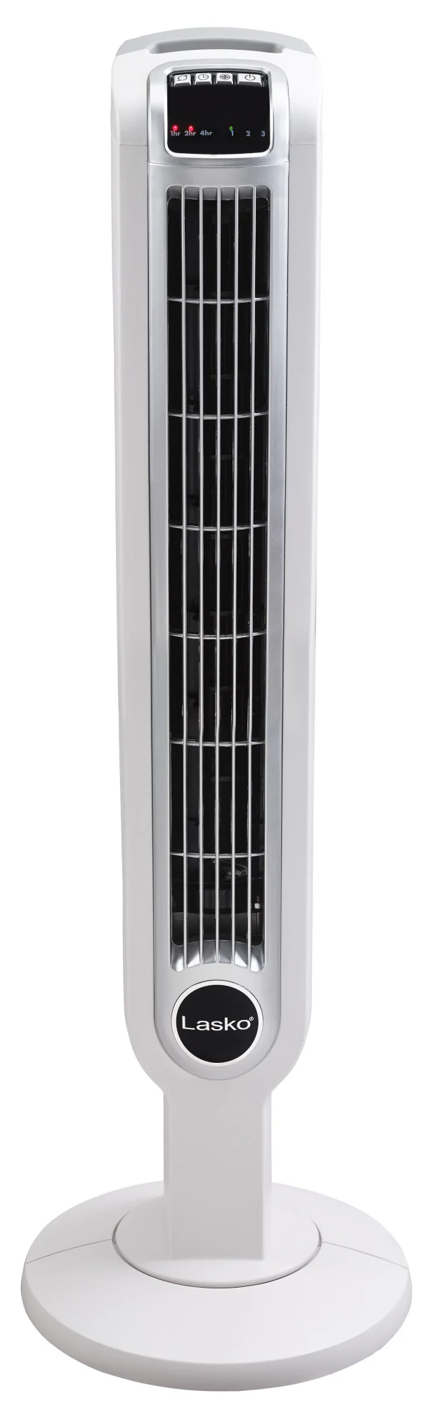 Lasko Portable 3-Speed Oscillating Tower Fan with Timer and Remote Control, 2510, White - Image 7