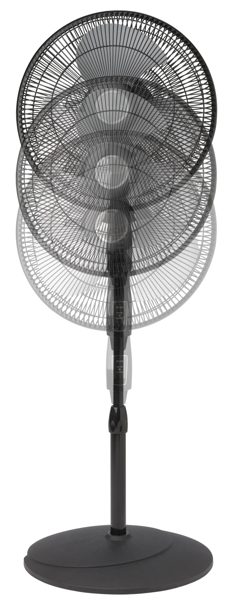 Lasko Performance 16" 3-speed Pedestal Fan with Remote (black, model 2648) - Image 6