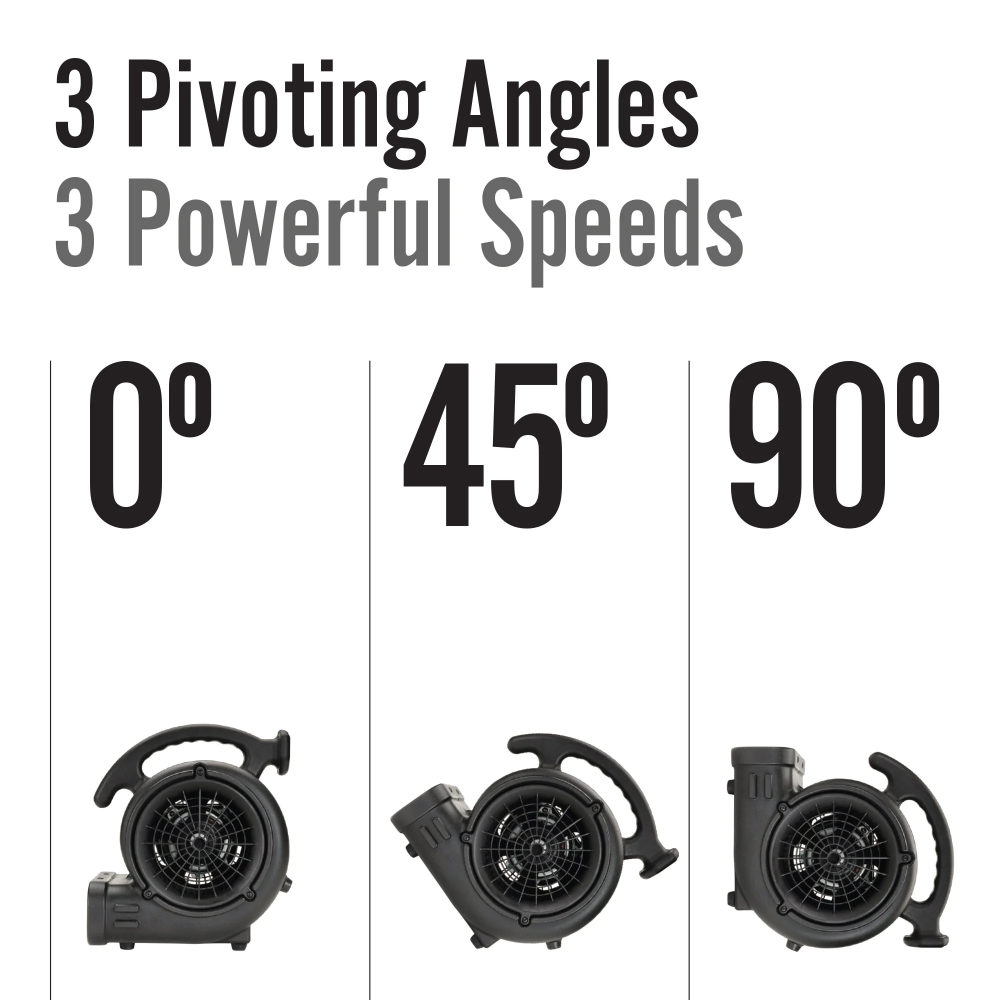 Lasko 3-Speed Super Fan Max Air Mover Floor Fan with Outlets, SF-20-BK, Black - Image 3