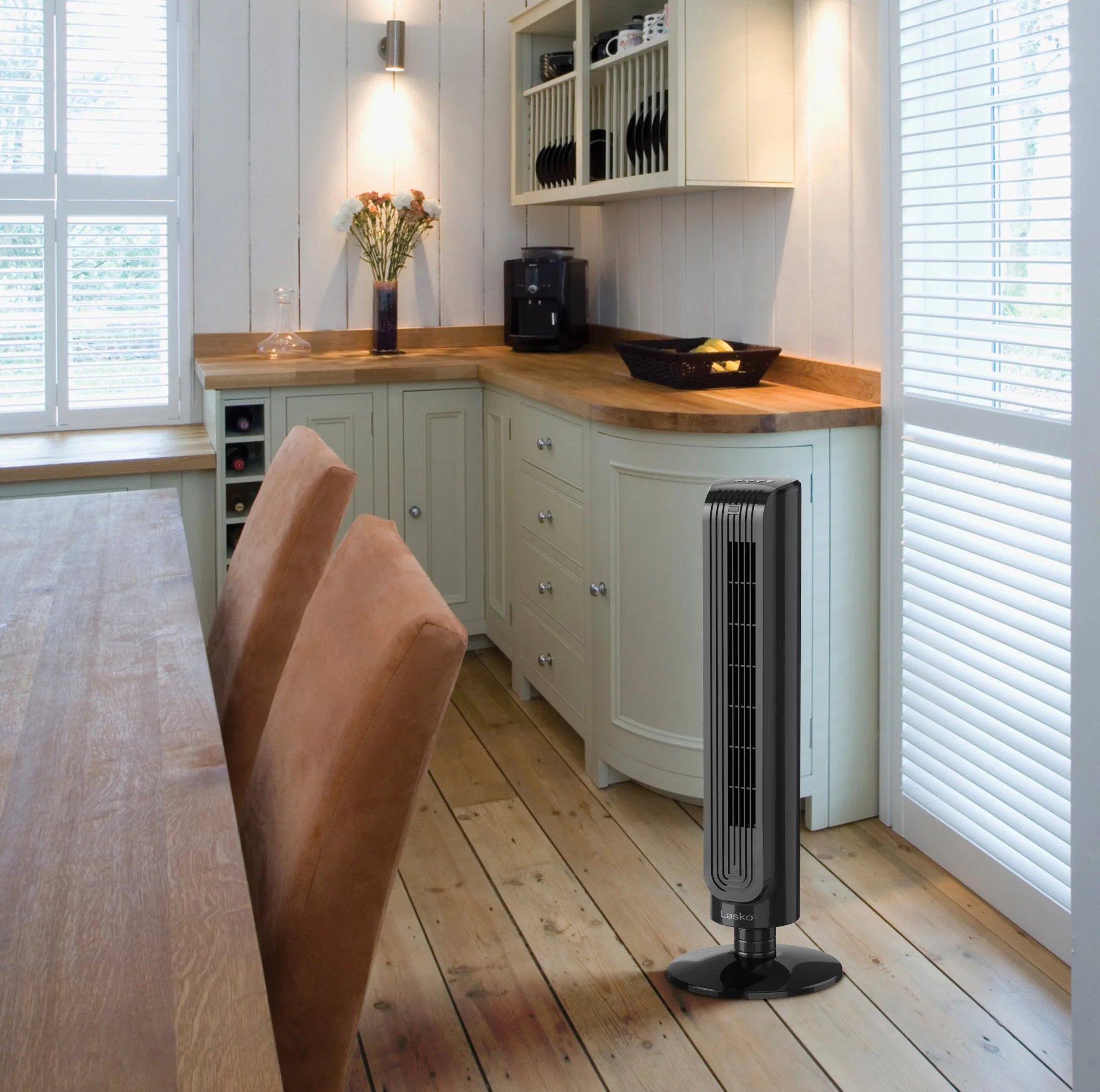 Lasko 30" 3-Speed Oscillating Tower Fan with Timer and Remote, T32202, Black - Image 8