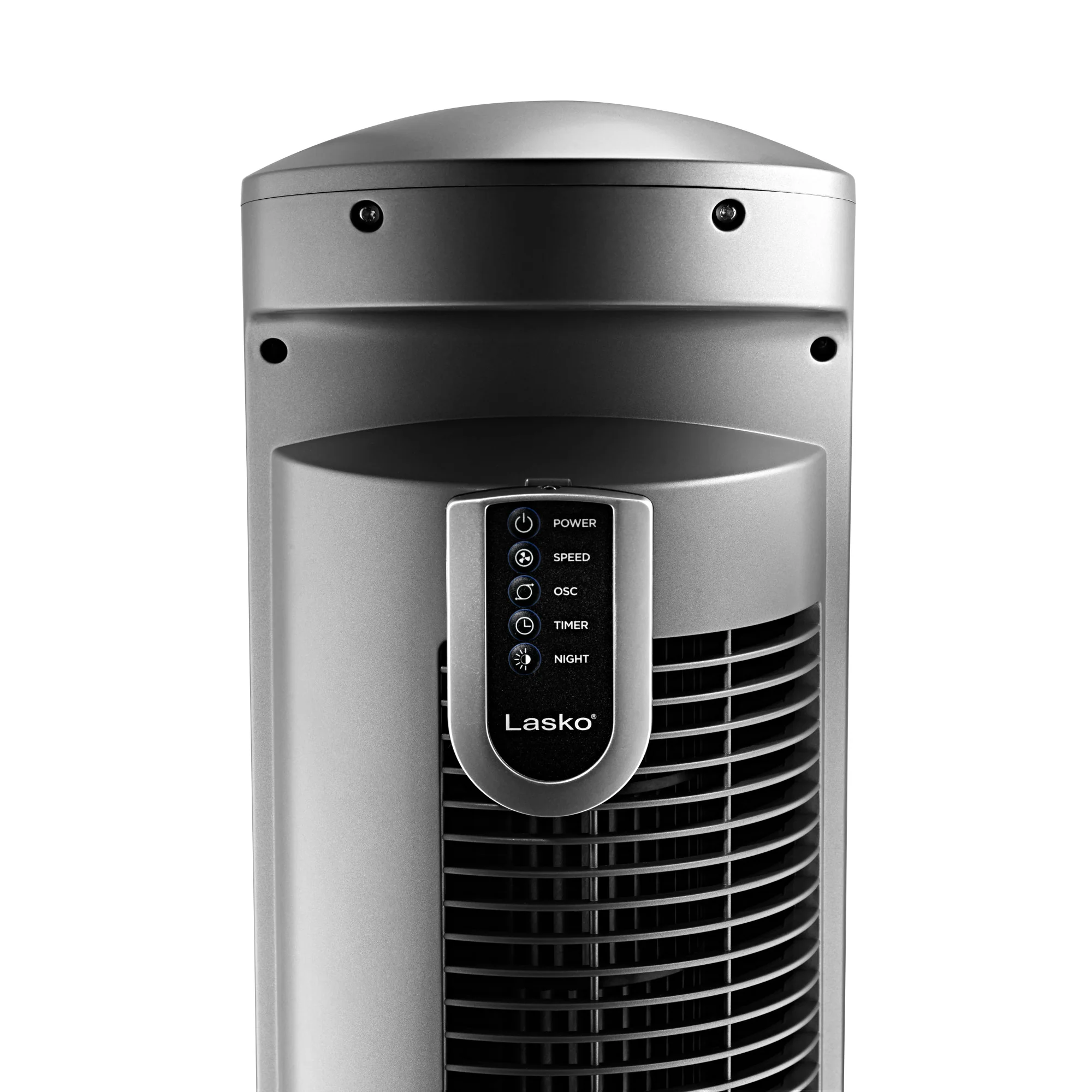 Lasko 42" Wind Curve Oscillating Tower Fan with Nighttime Setting and Remote, T42951, Silver - Image 10