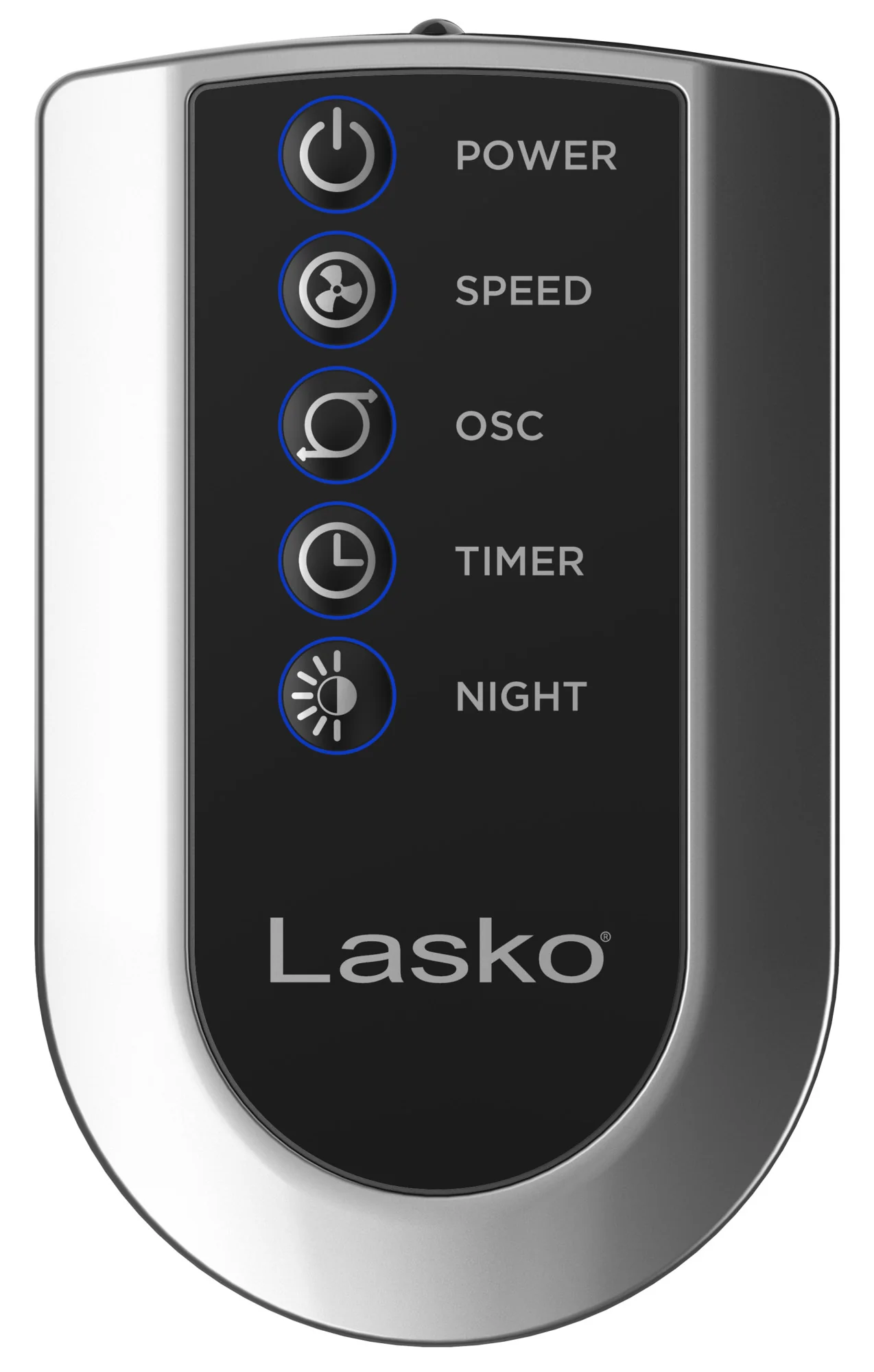Lasko 42" Wind Curve Oscillating Tower Fan with Nighttime Setting and Remote, T42951, Silver - Image 13