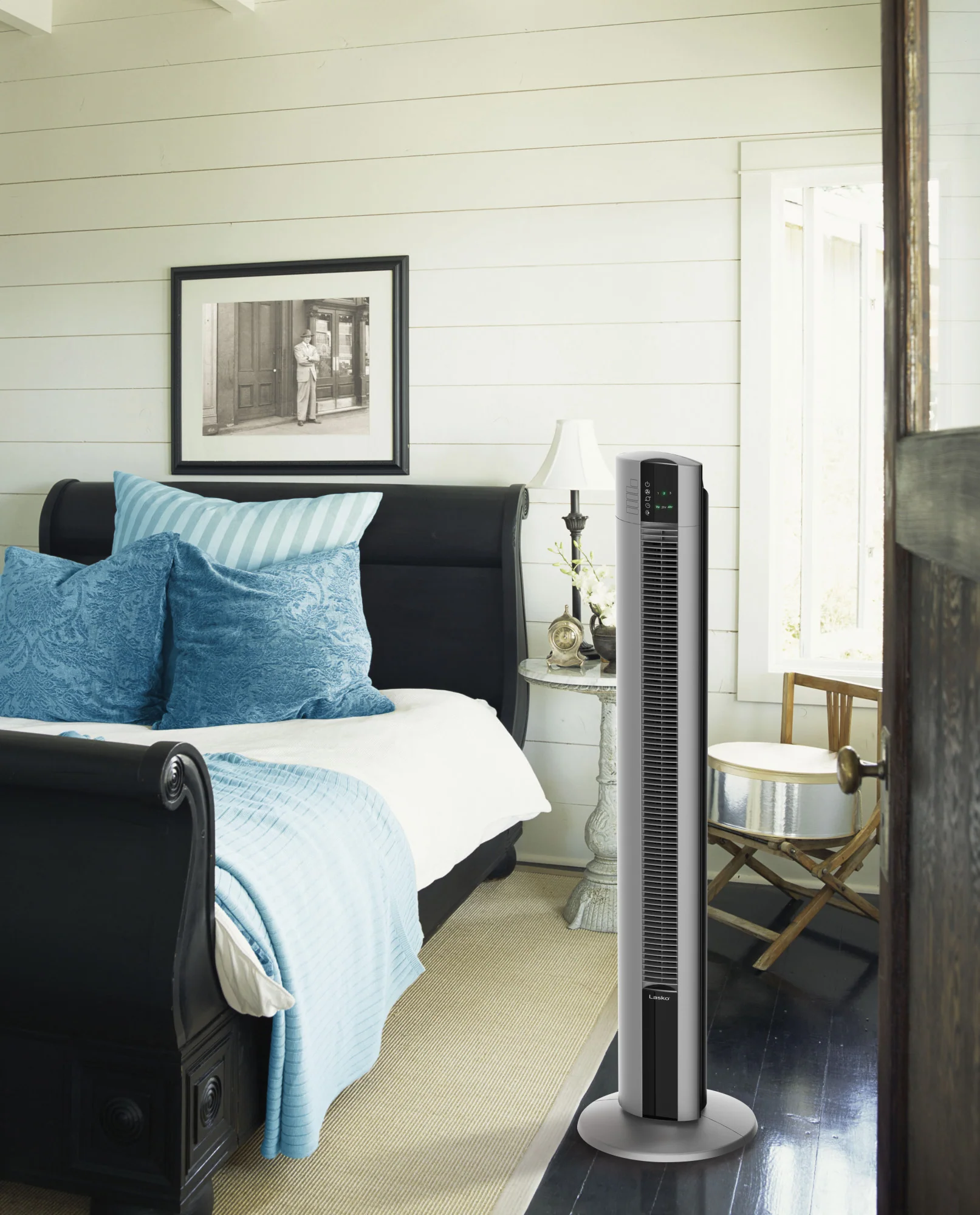 Lasko 48" Space-Saving Oscillating Performance Tower Fan with Remote, T48314, Grey - Image 11