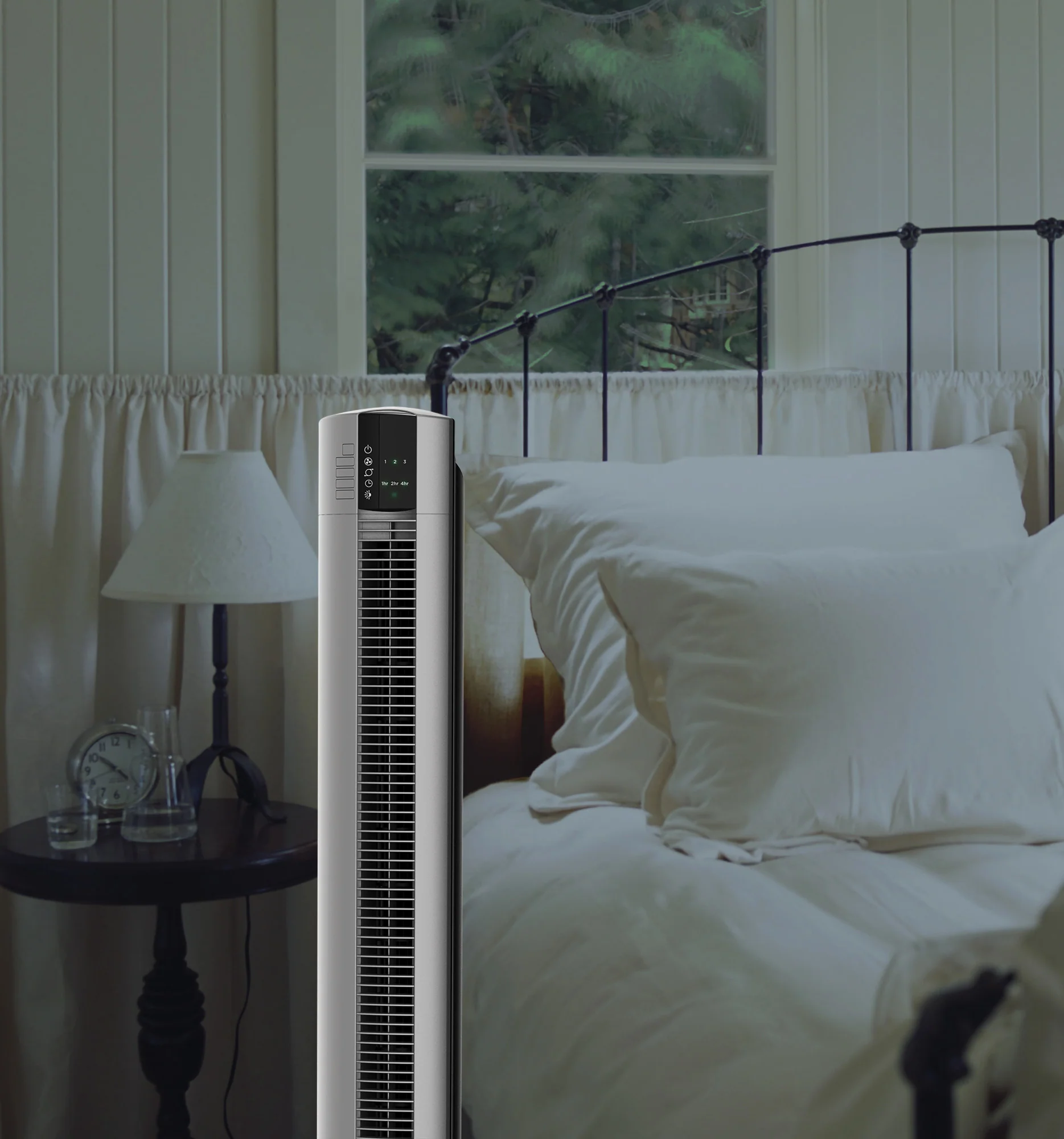 Lasko 48" Space-Saving Oscillating Performance Tower Fan with Remote, T48314, Grey - Image 12