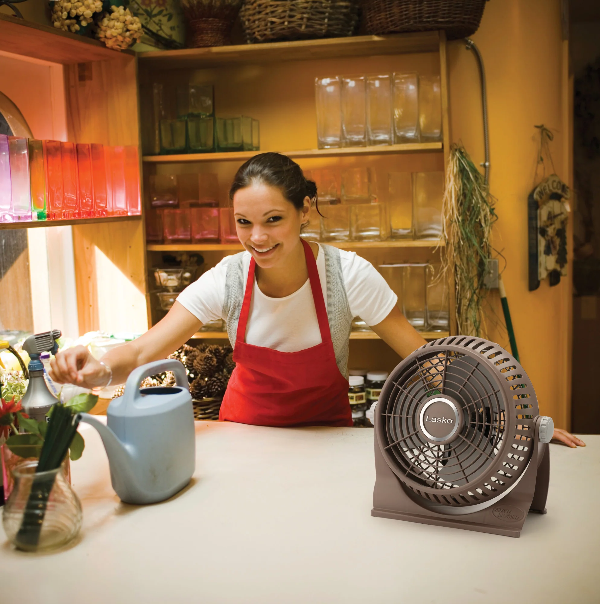 Lasko 505 10" Portable 2-Speed Breeze Machine Table Fan: bronze - Image 4