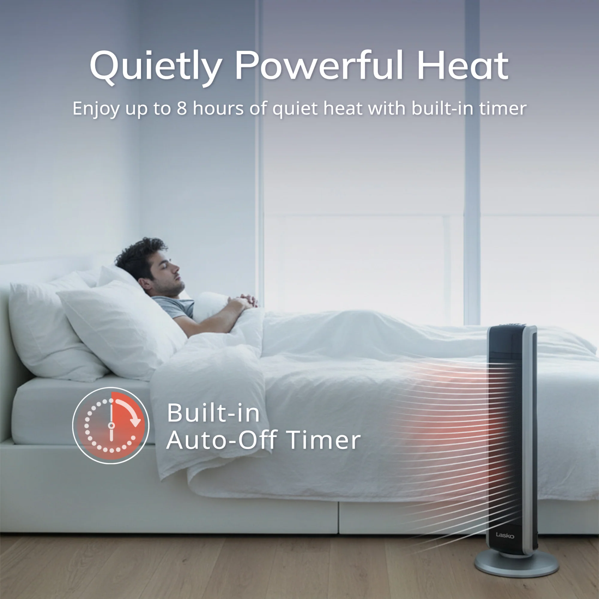 Lasko 5586 1500W Digital Ceramic Tower Space Heater with Remote - Image 7
