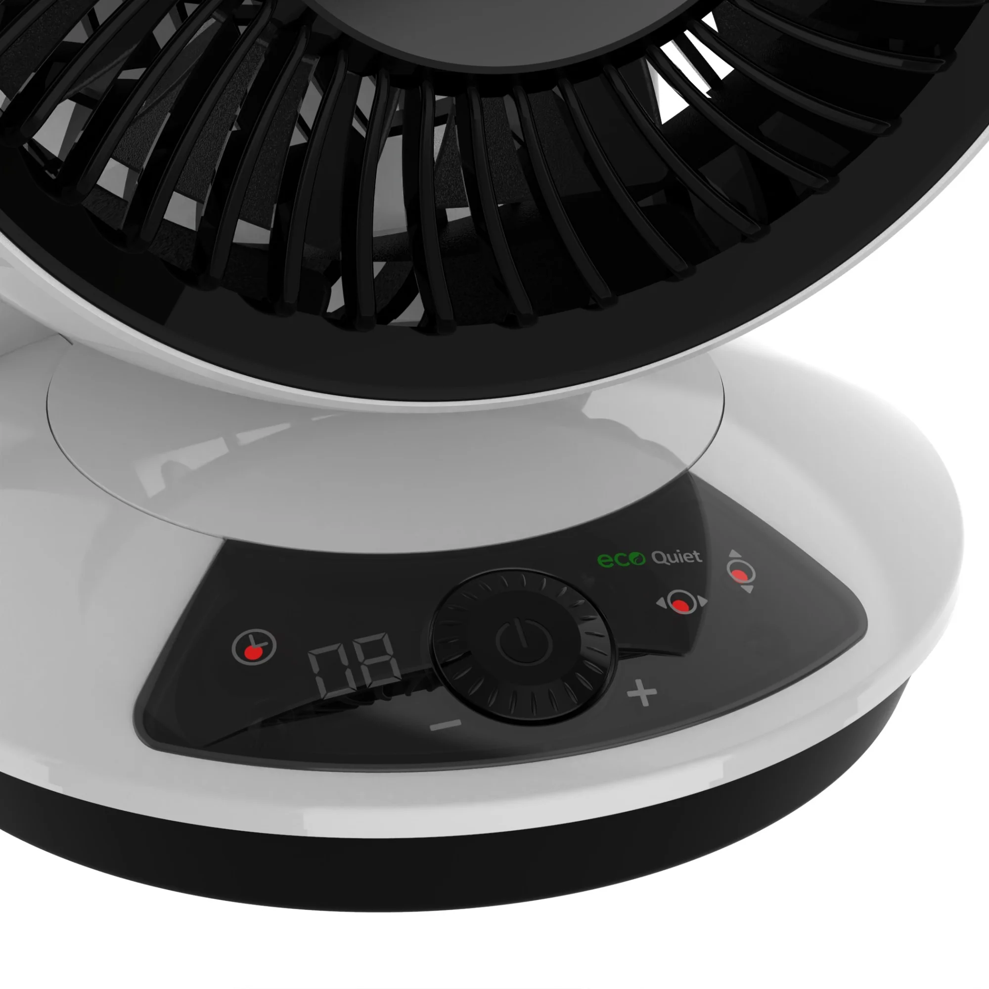 Lasko A12667 Whirlwind EcoQuiet 7" Orbital Motion 12-Speed Air Circulator Fan with Remote Control, White - Image 4