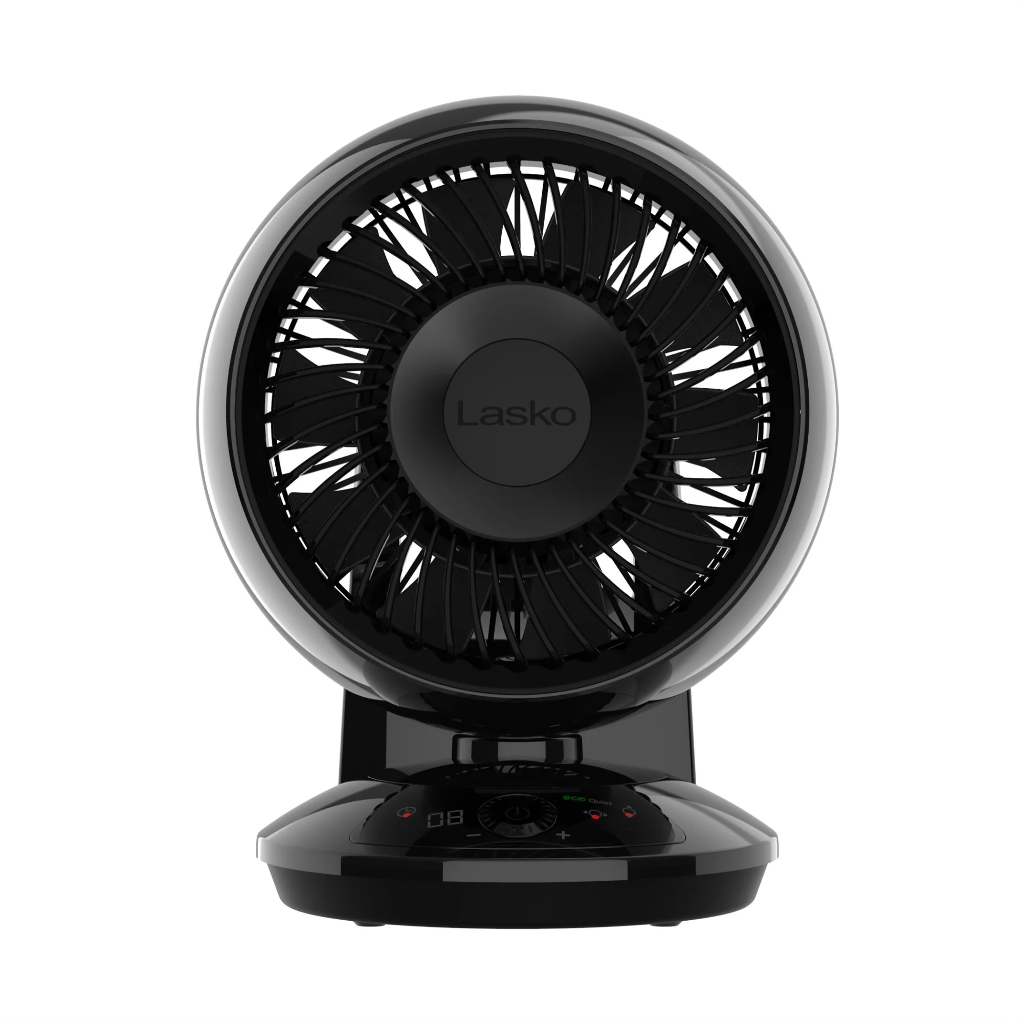 Lasko A12668 Whirlwind EcoQuiet 7" Orbital Motion 12-Speed Air Circulator Fan with Remote Control, Black - Image 3