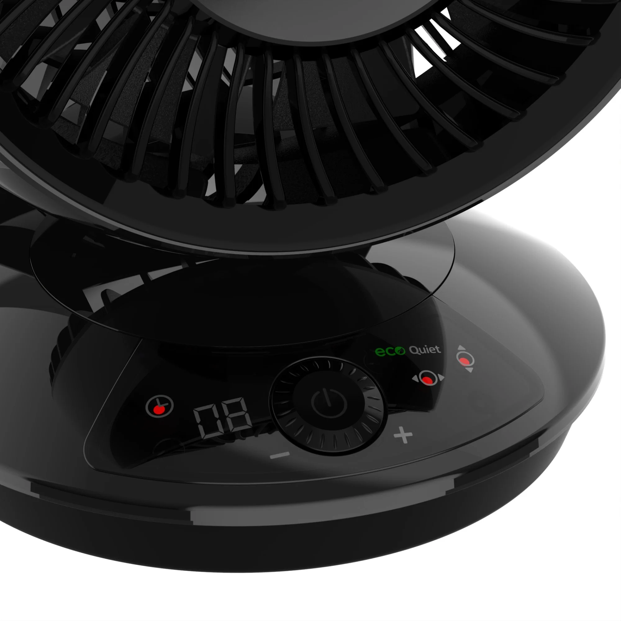 Lasko A12668 Whirlwind EcoQuiet 7" Orbital Motion 12-Speed Air Circulator Fan with Remote Control, Black - Image 4