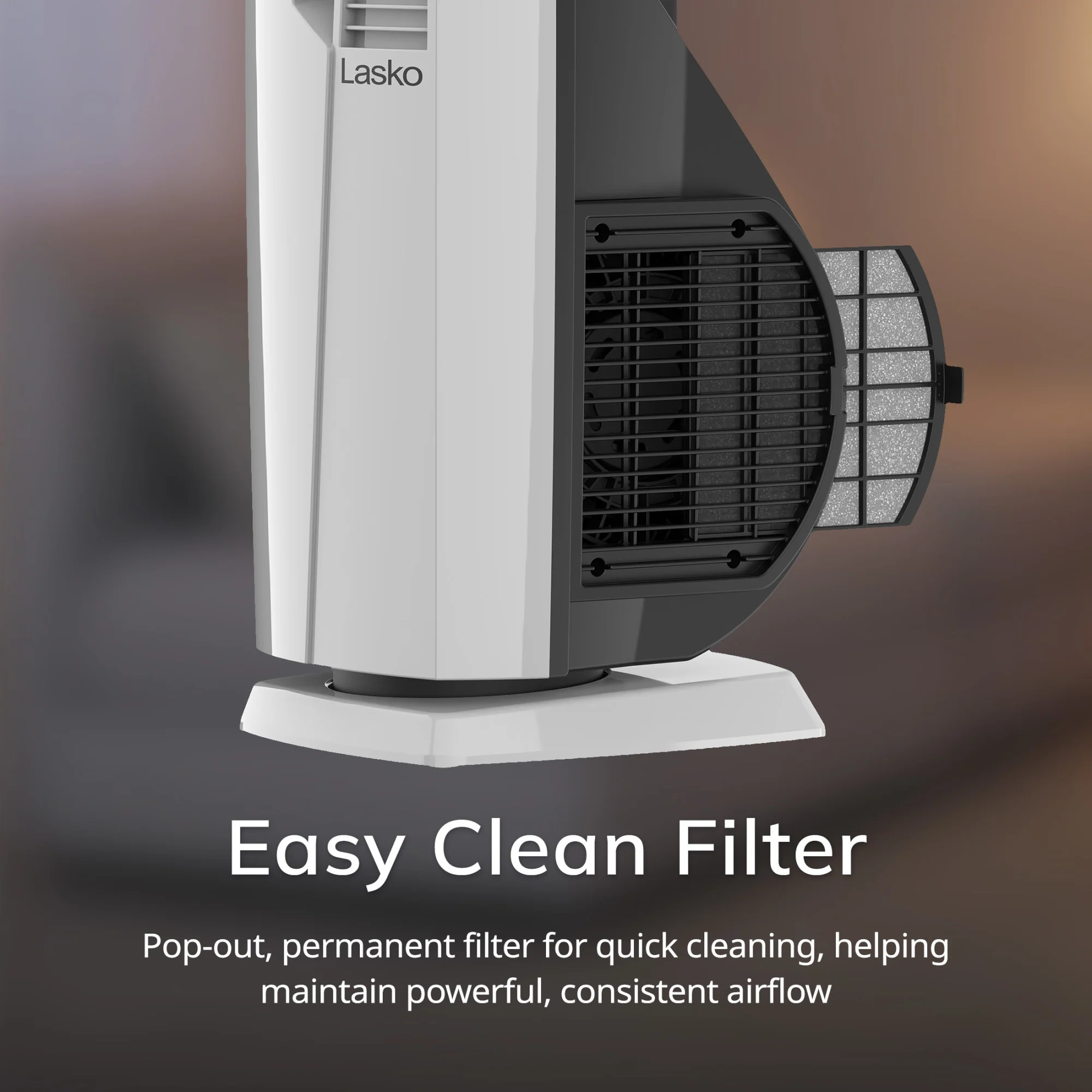 Lasko All Season High Velocity Hybrid Tower Fan and Space Heater in One with Remote Control, FHV820, White - Image 7