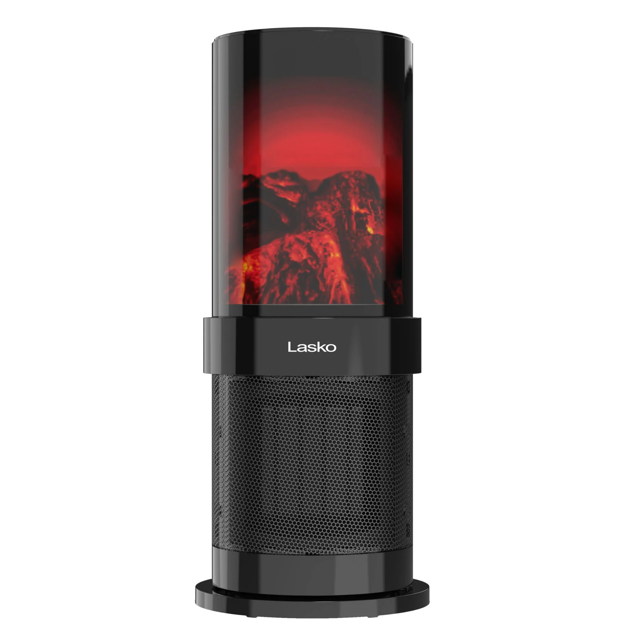 Lasko CA20150 20" 1500W Oscillating Fireplace Ceramic Tower Space Heater with Tip-Switch: Black - Image 8