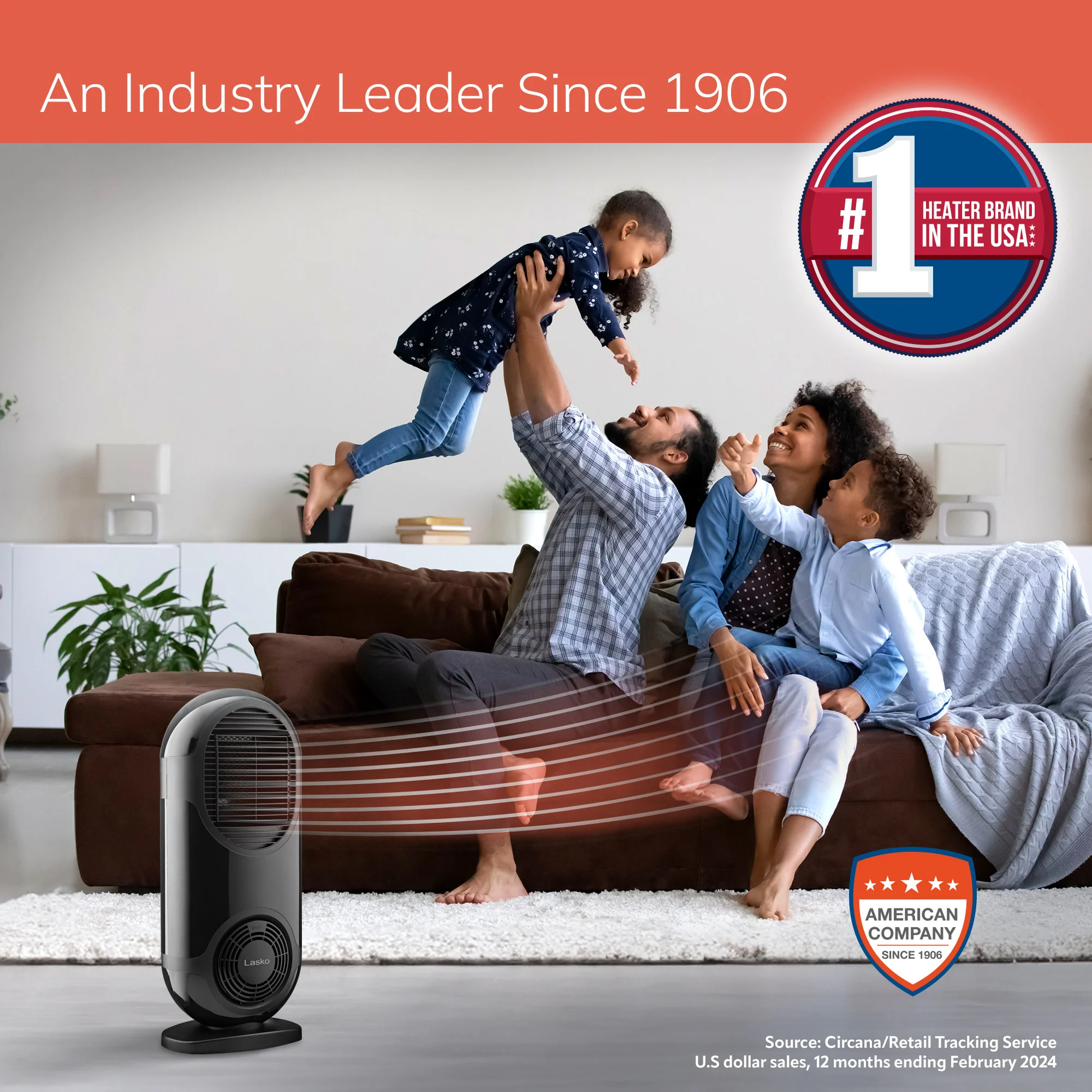 Lasko CC27350 27" Motion X Console Space Heater with Remote Control, Black - Image 6