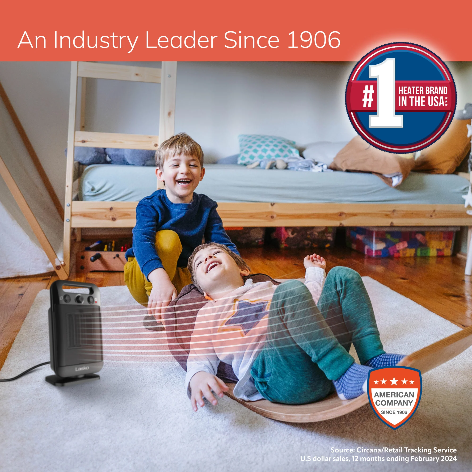 Lasko CD12100 Oscillating Personal Space Heater with Adjustable Thermostat, Black - Image 7