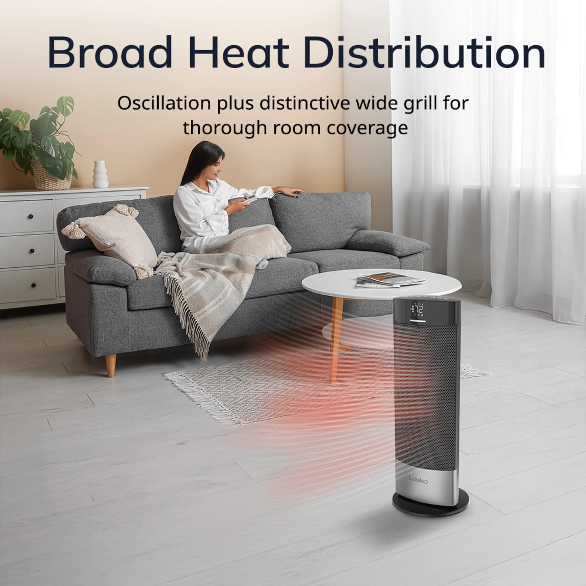 Lasko Ellipse Ceramic Tower Space Heater - Image 3
