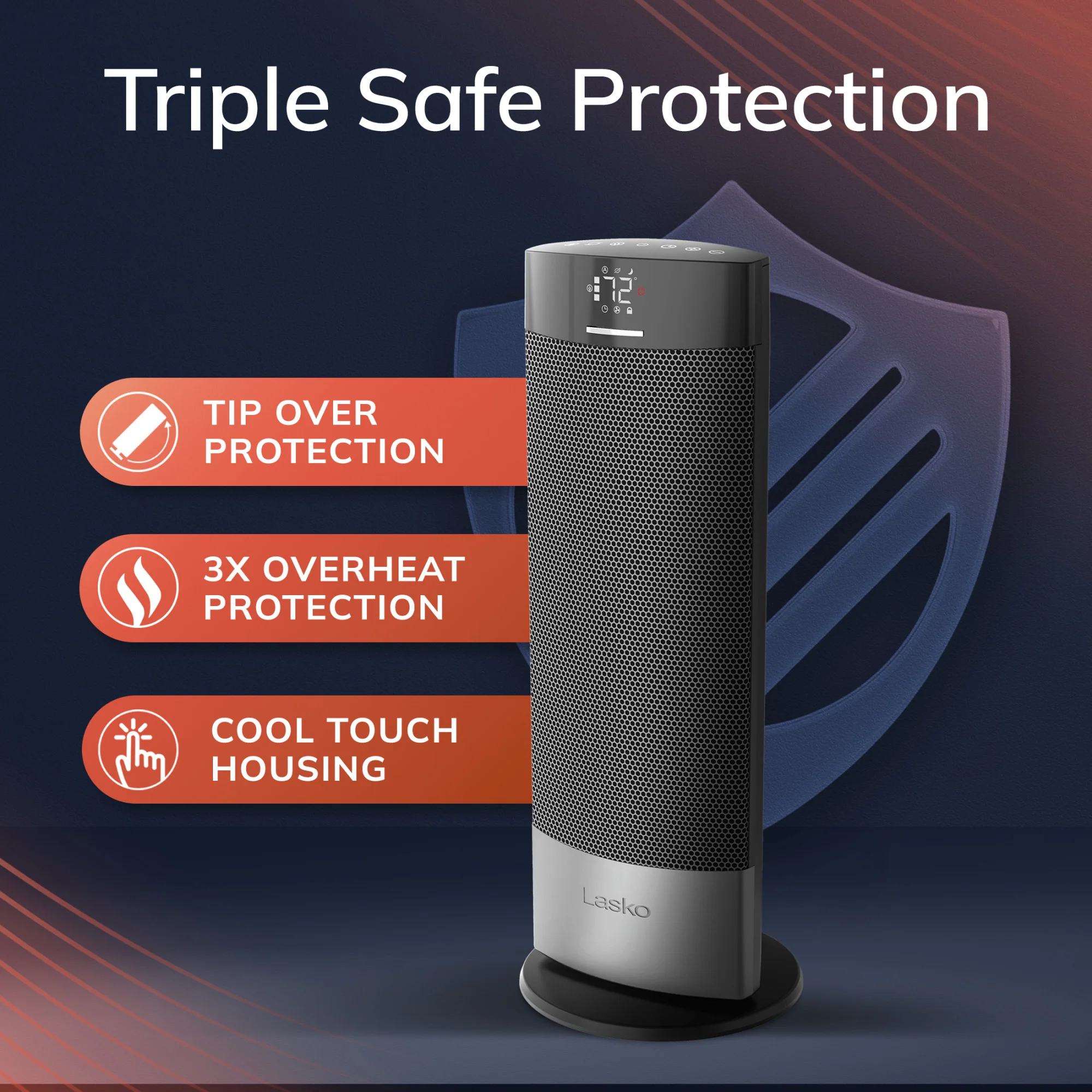 Lasko Ellipse Ceramic Tower Space Heater - Image 4