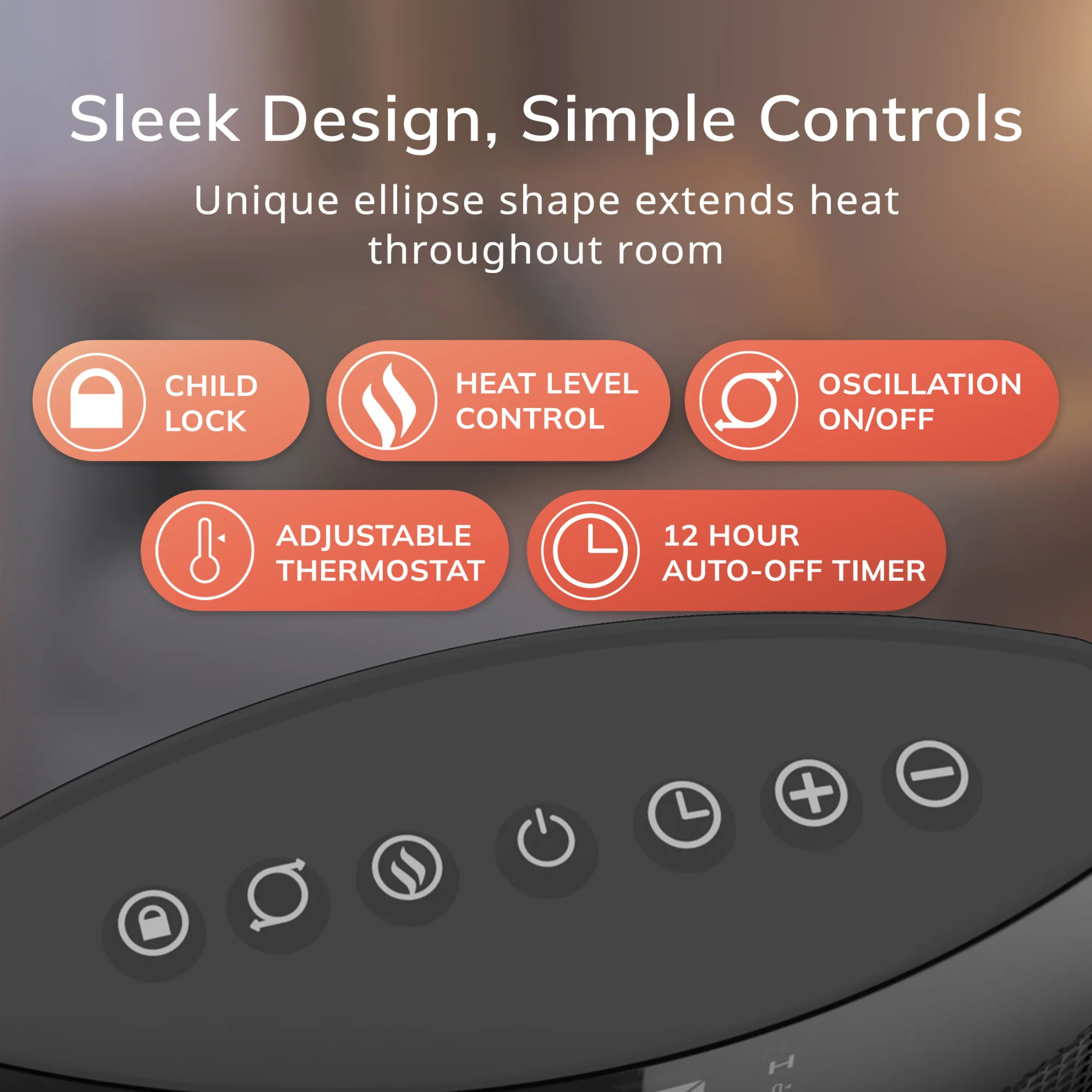 Lasko Ellipse Ceramic Tower Space Heater - Image 5