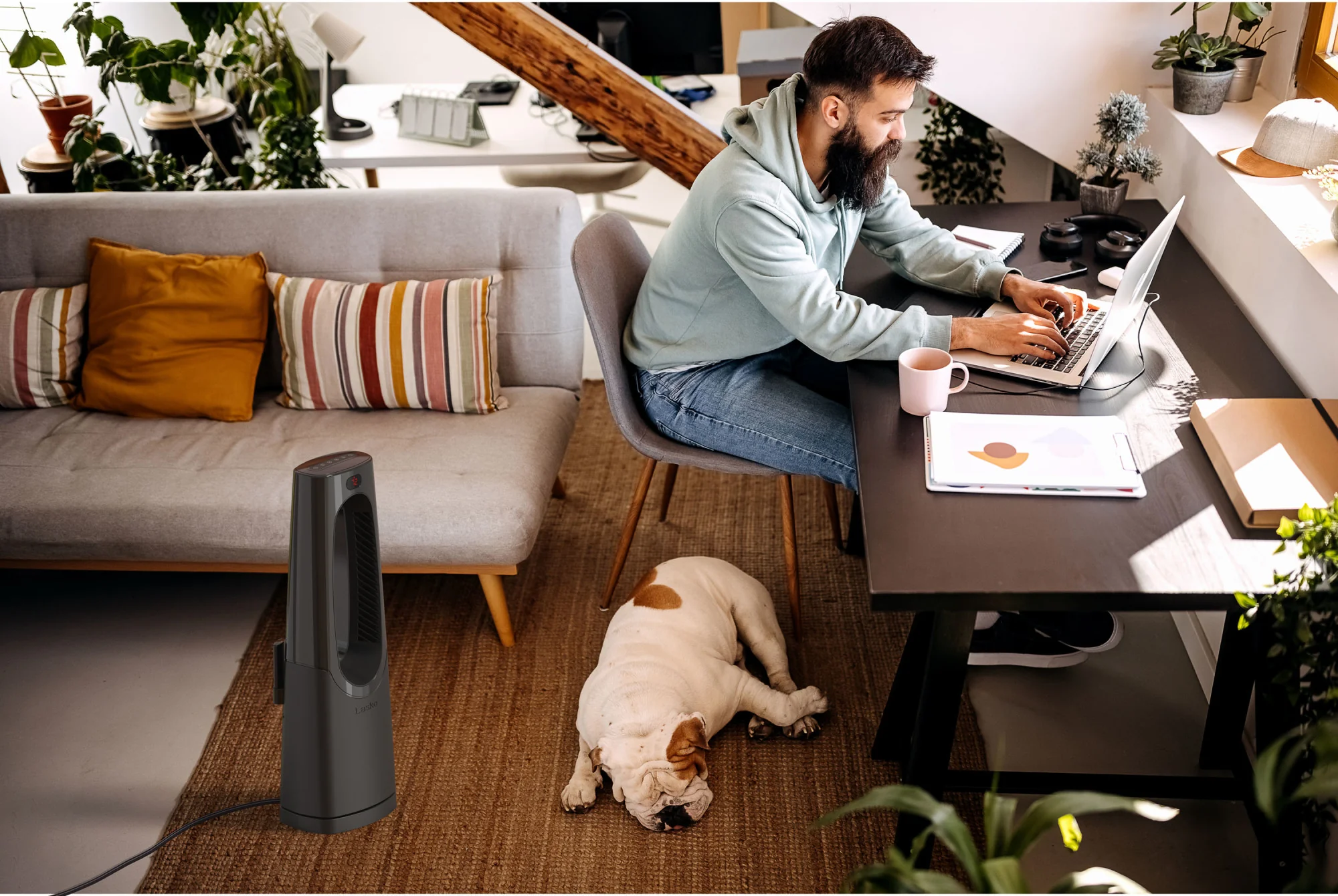 Lasko CW100 1500W Bladeless Tower Heater with Remote Control - Image 14