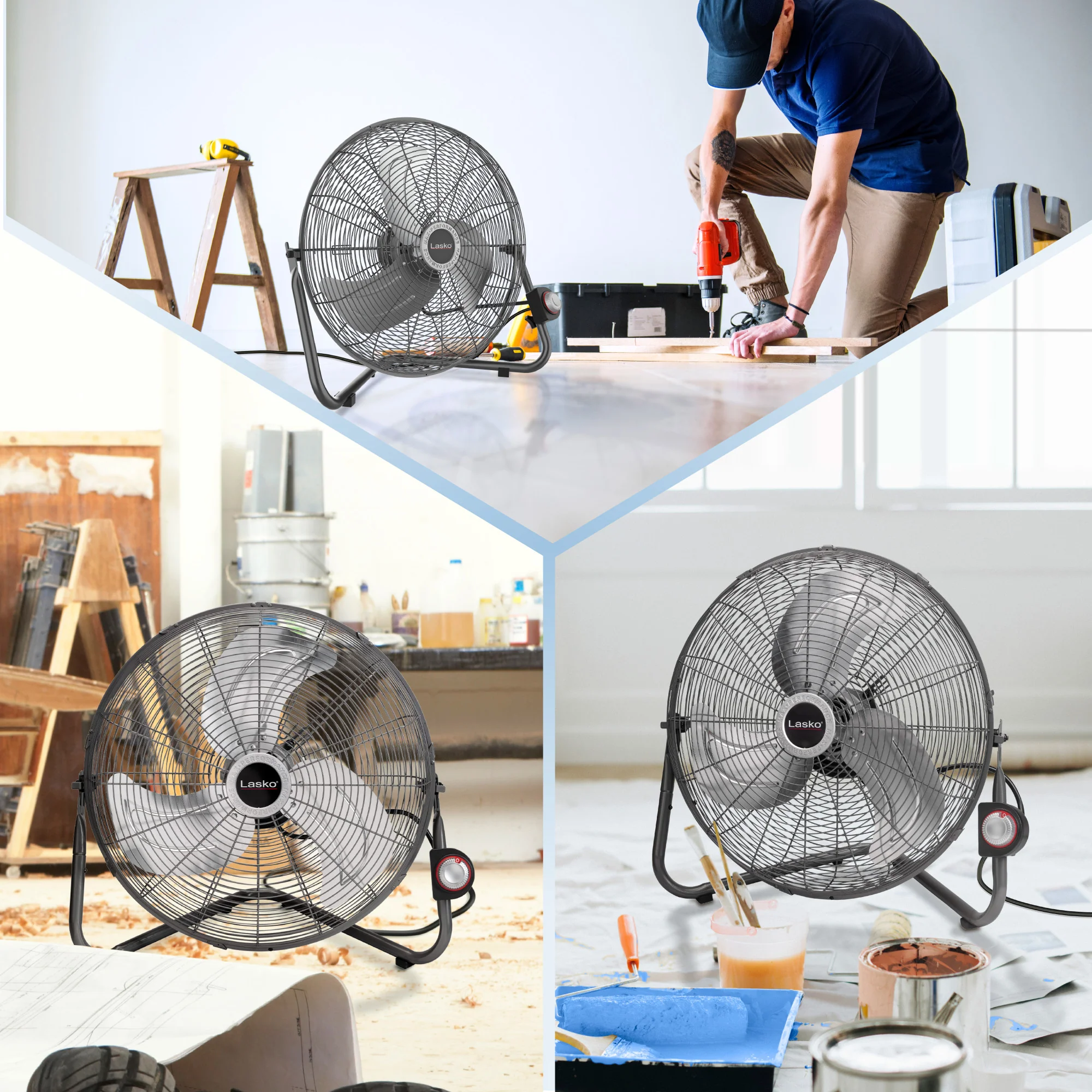 Lasko Max Performance 20" High Velocity Floor Fan or Wallmount Fan - Image 7