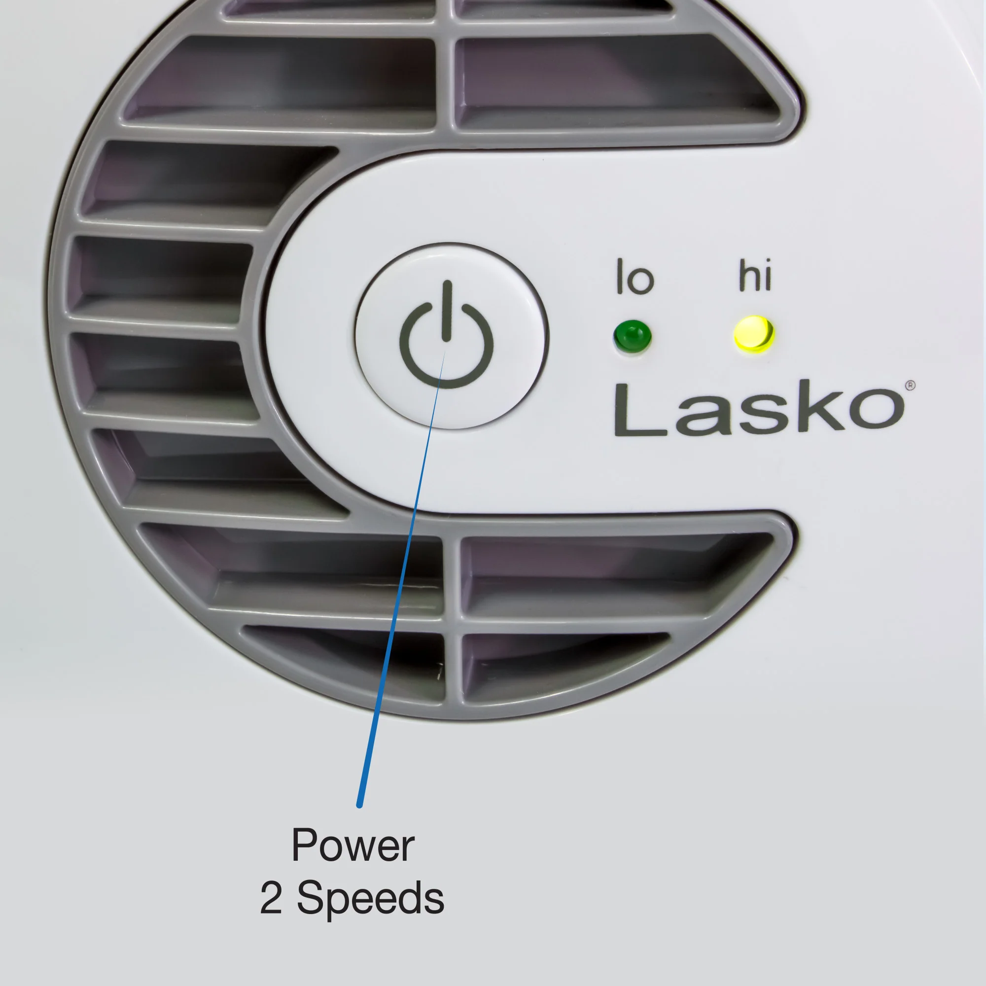 Lasko MyCool Mini USB 2- Speed Desk Fan with USB Cable and AC Adapter, D300, White - Image 3