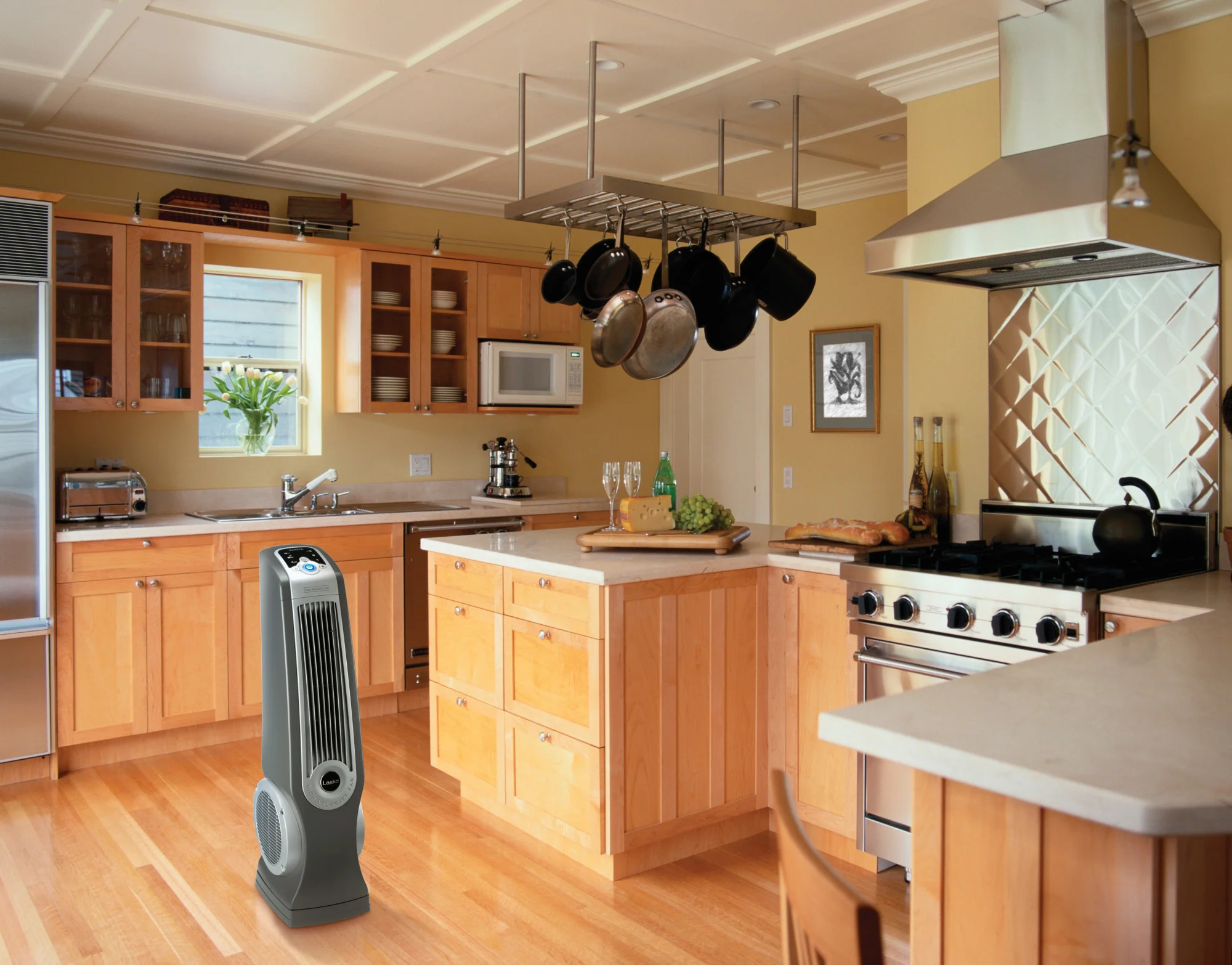 Lasko Oscillating High Velocity Tower Fan with Remote Control, U35100, - Image 5