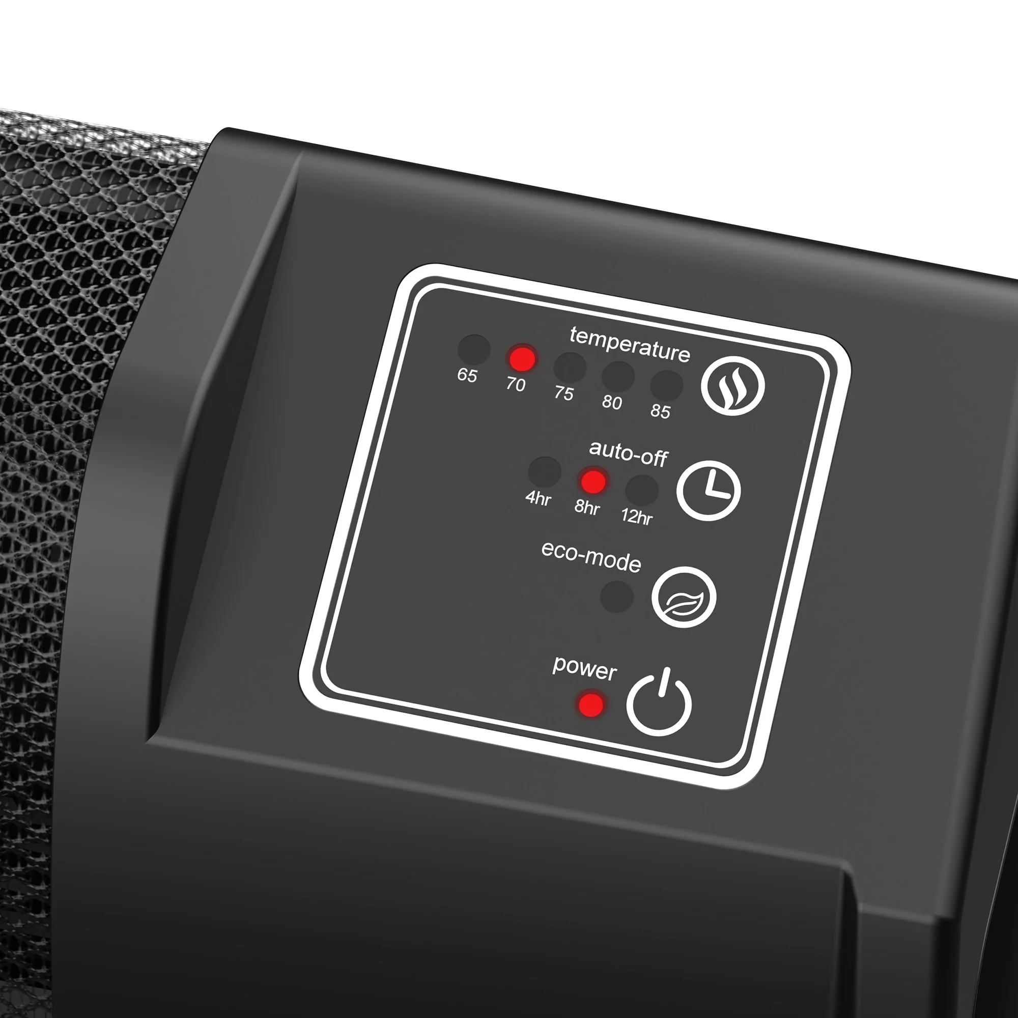 Lasko RL12720 Low-Profile Space Heater with Electronic Display, Black - Image 8