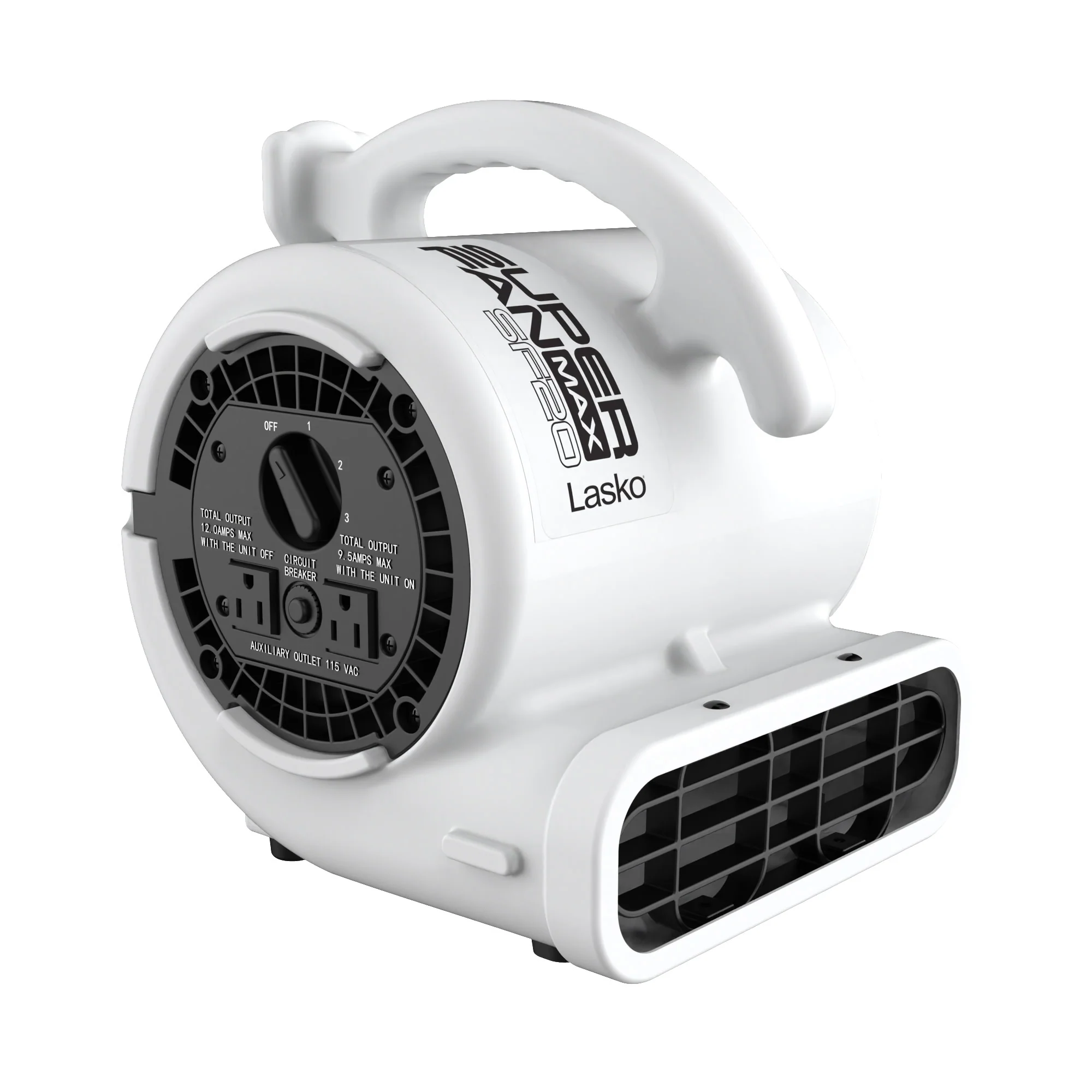 Lasko SF-20-G2 Super Fan Max Multi-Purpose Compact Air Mover, Gray - Image 4