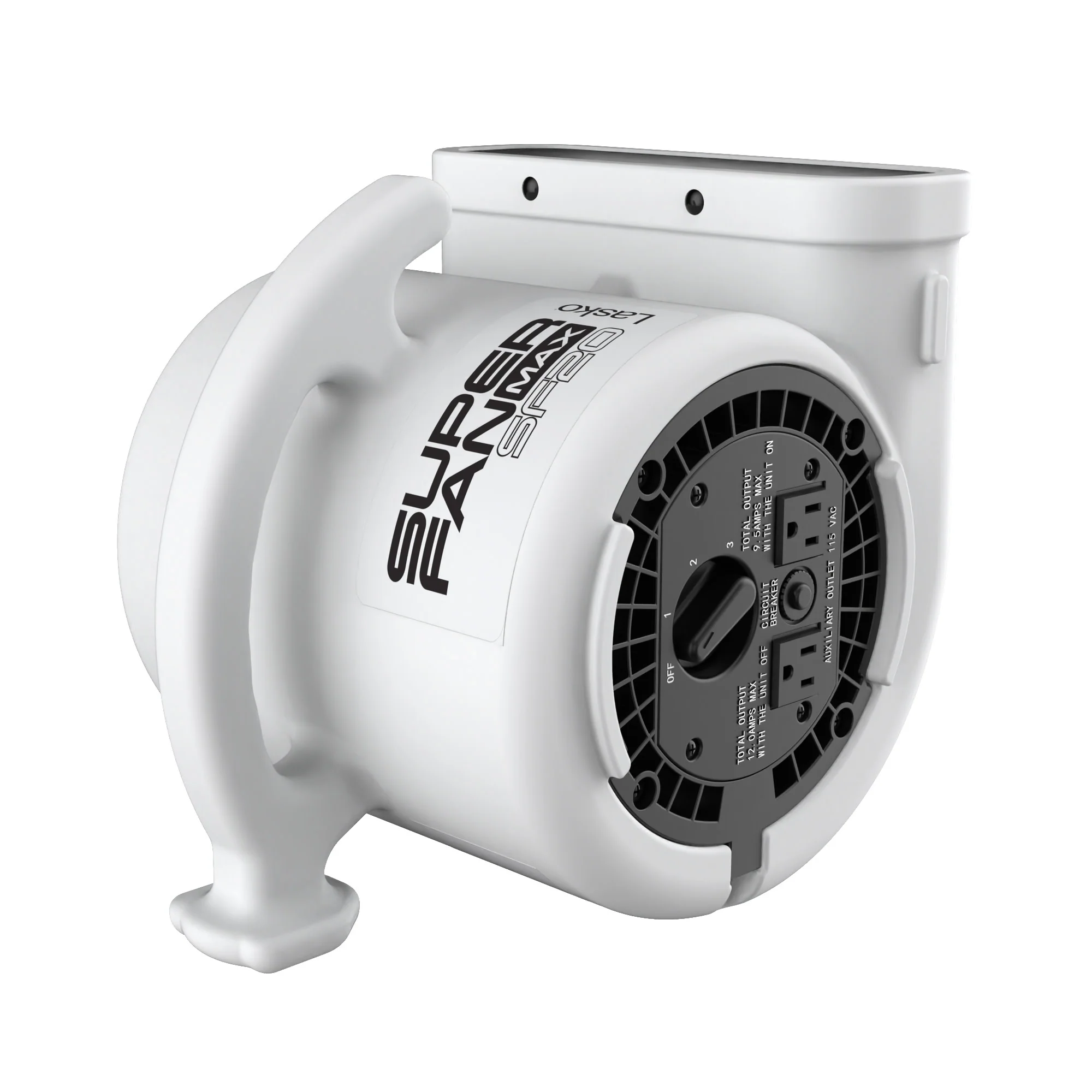 Lasko SF-20-G2 Super Fan Max Multi-Purpose Compact Air Mover, Gray - Image 5