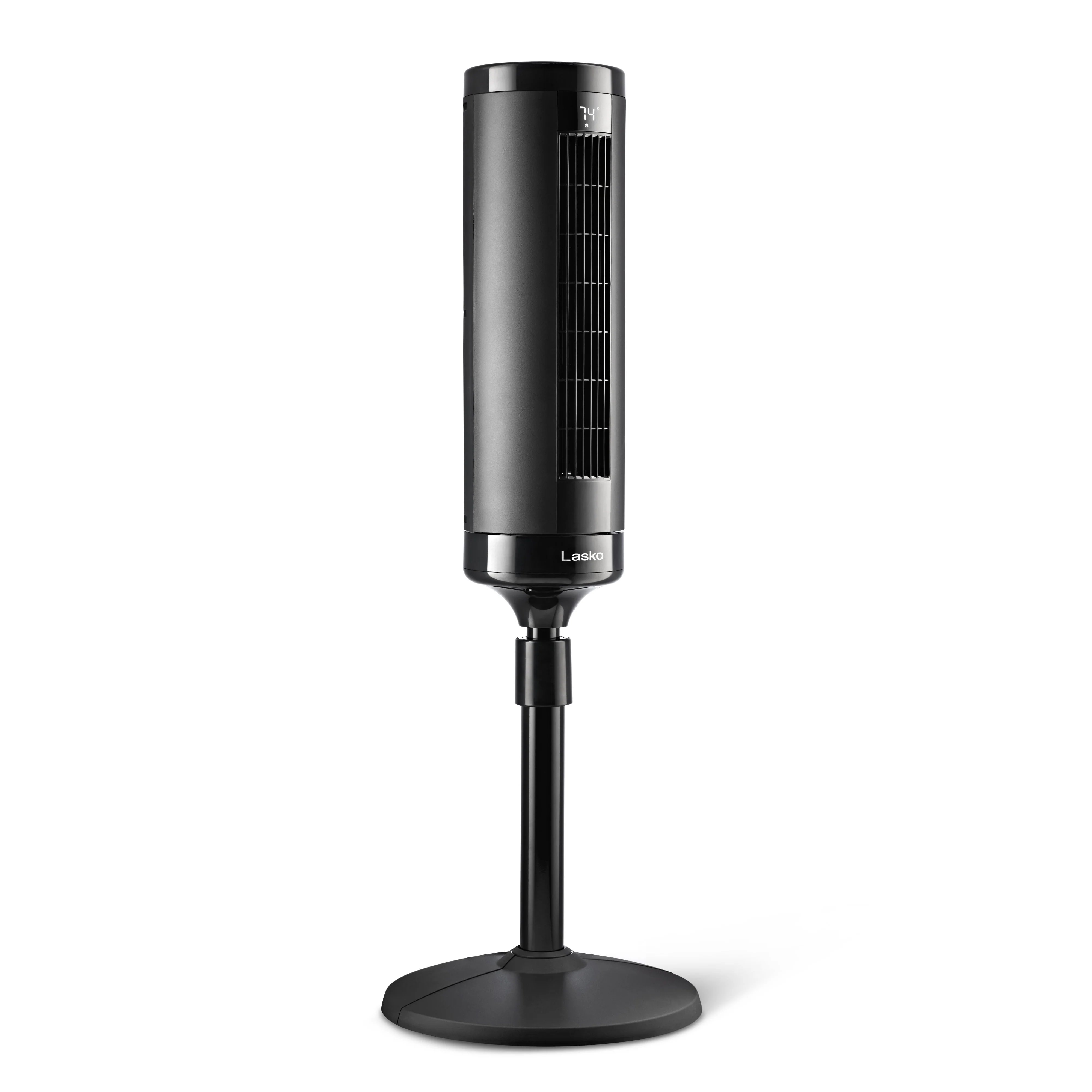 Lasko WhisperForce™ Summit Elevation 8-speed DC Motor Pedestal Tower Fan with Remote & Timer (black, model EST100) - Image 14