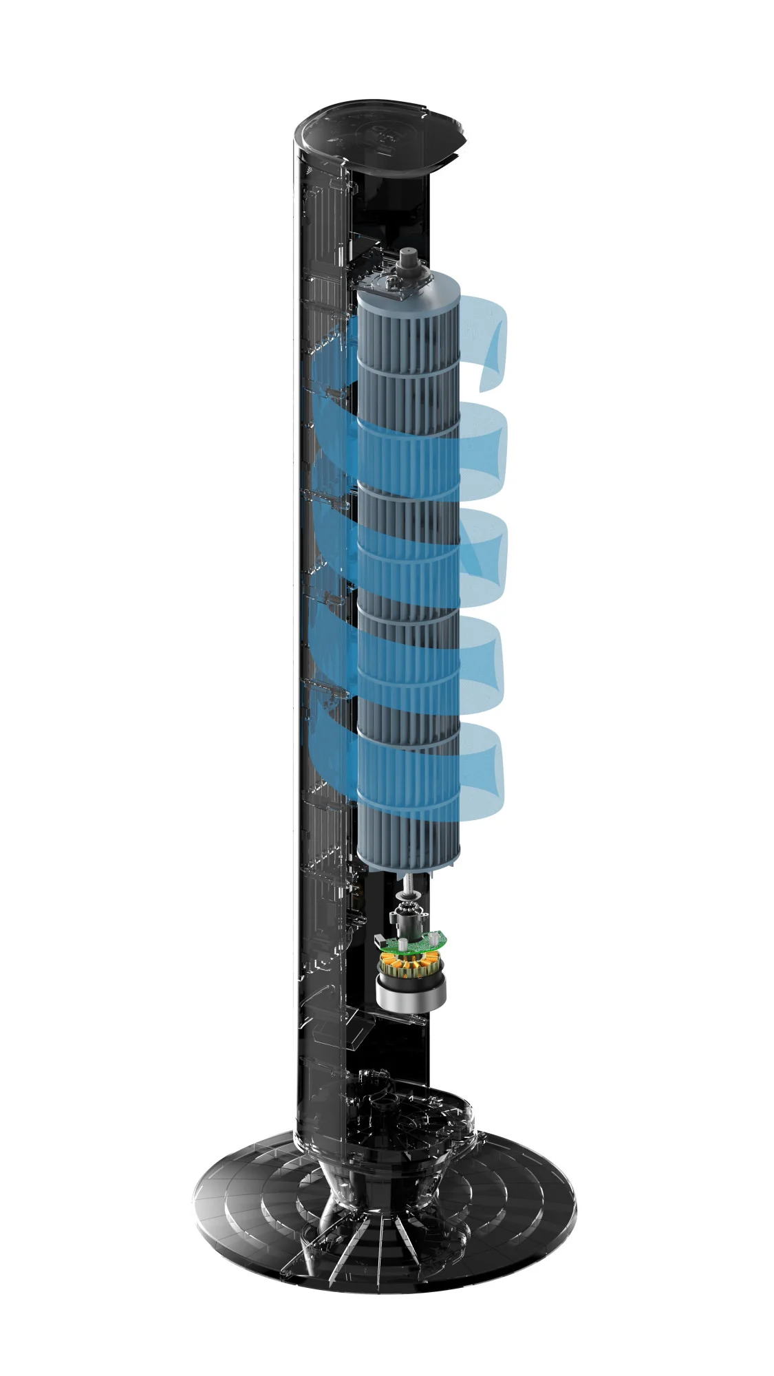 Lasko TDC401 40" 12-Speed Tower Fan with WhisperForce™ DC Technology and Remote: Black - Image 12