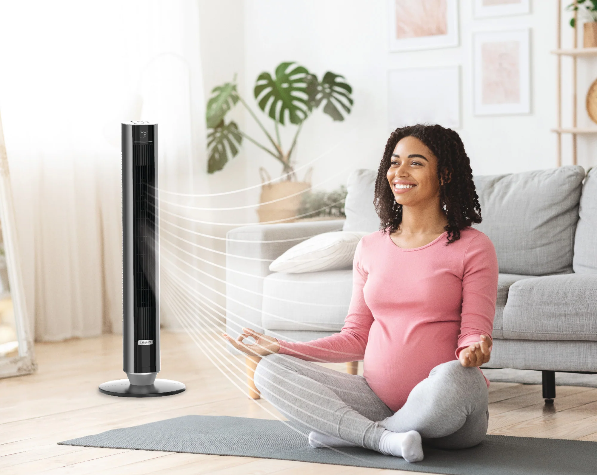 Lasko TDC401 40" 12-Speed Tower Fan with WhisperForce™ DC Technology and Remote: Black - Image 17