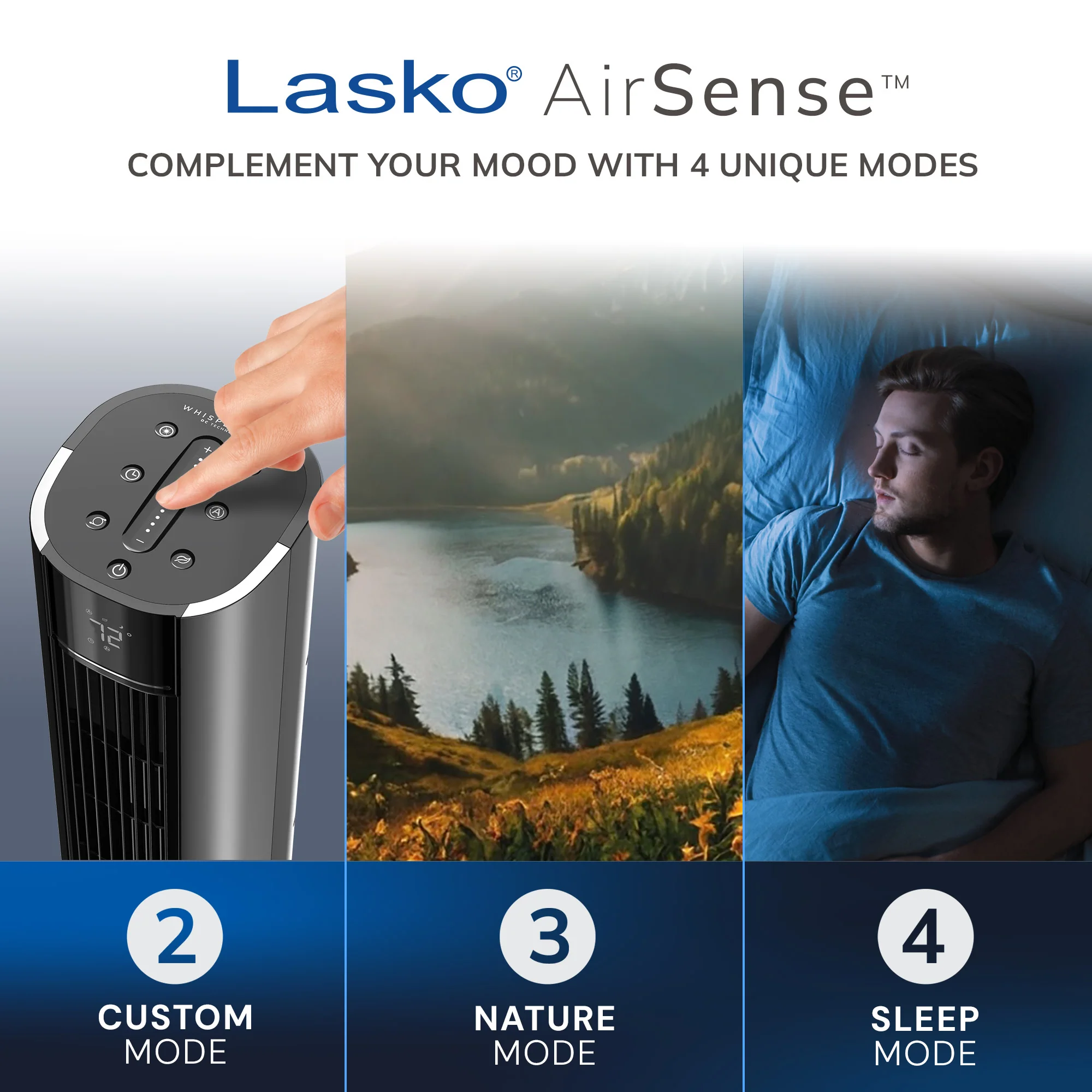 Lasko TDC401 40" 12-Speed Tower Fan with WhisperForce™ DC Technology and Remote: Black - Image 6