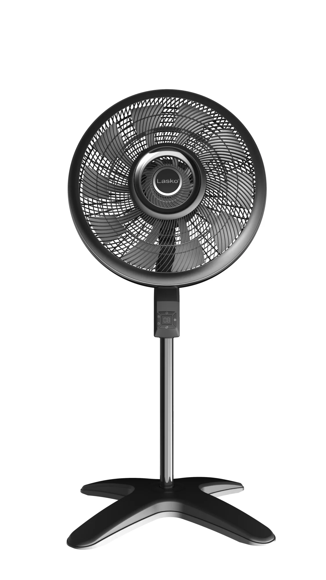 Lasko Windstorm™ 18" 4-speed Pedestal Fan with Remote & Timer (black, model S18654) - Image 5